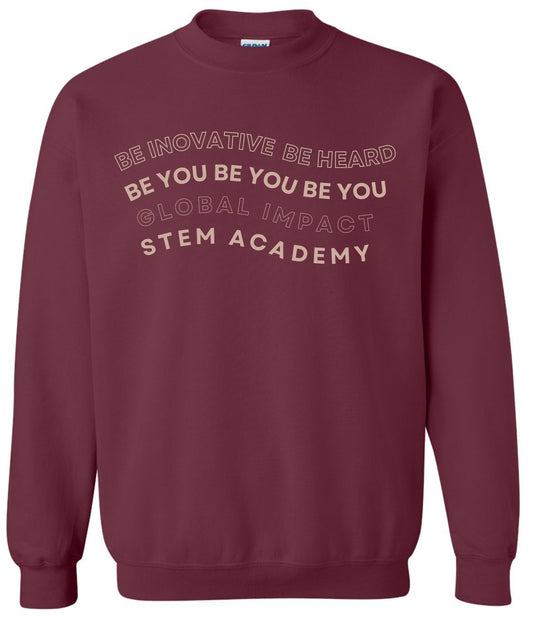 GISA Innovative Crewneck - MAROON