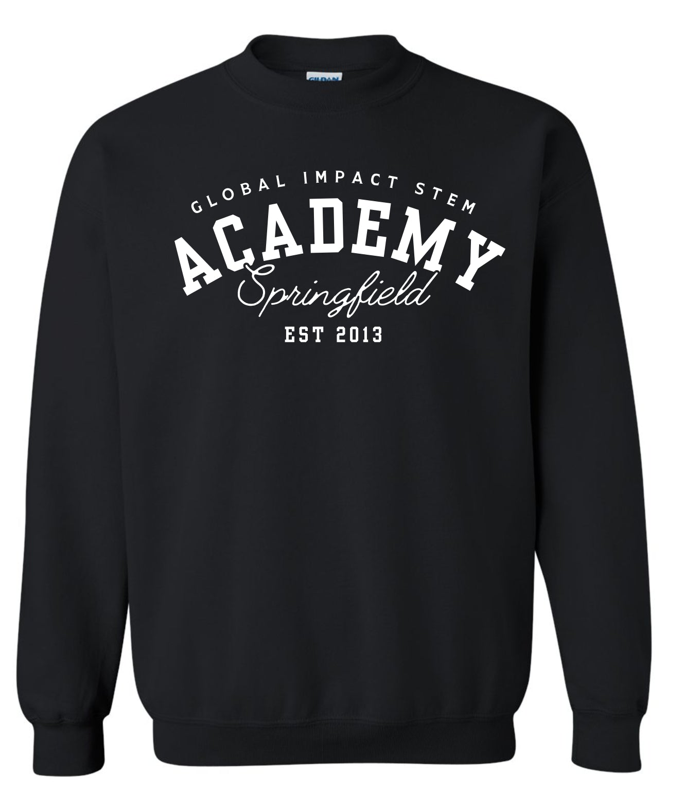 Global Academy Arch Crewneck - BLACK