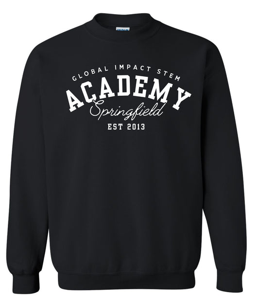 Global Academy Arch Crewneck - BLACK