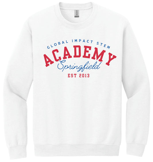 Global Academy Arch Crewneck - WHITE