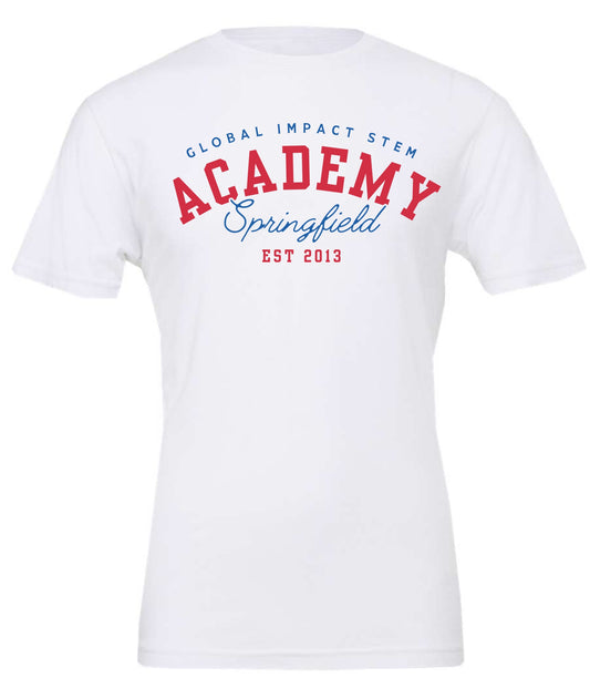 Global Academy Arch Premium Soft T-Shirt - WHITE