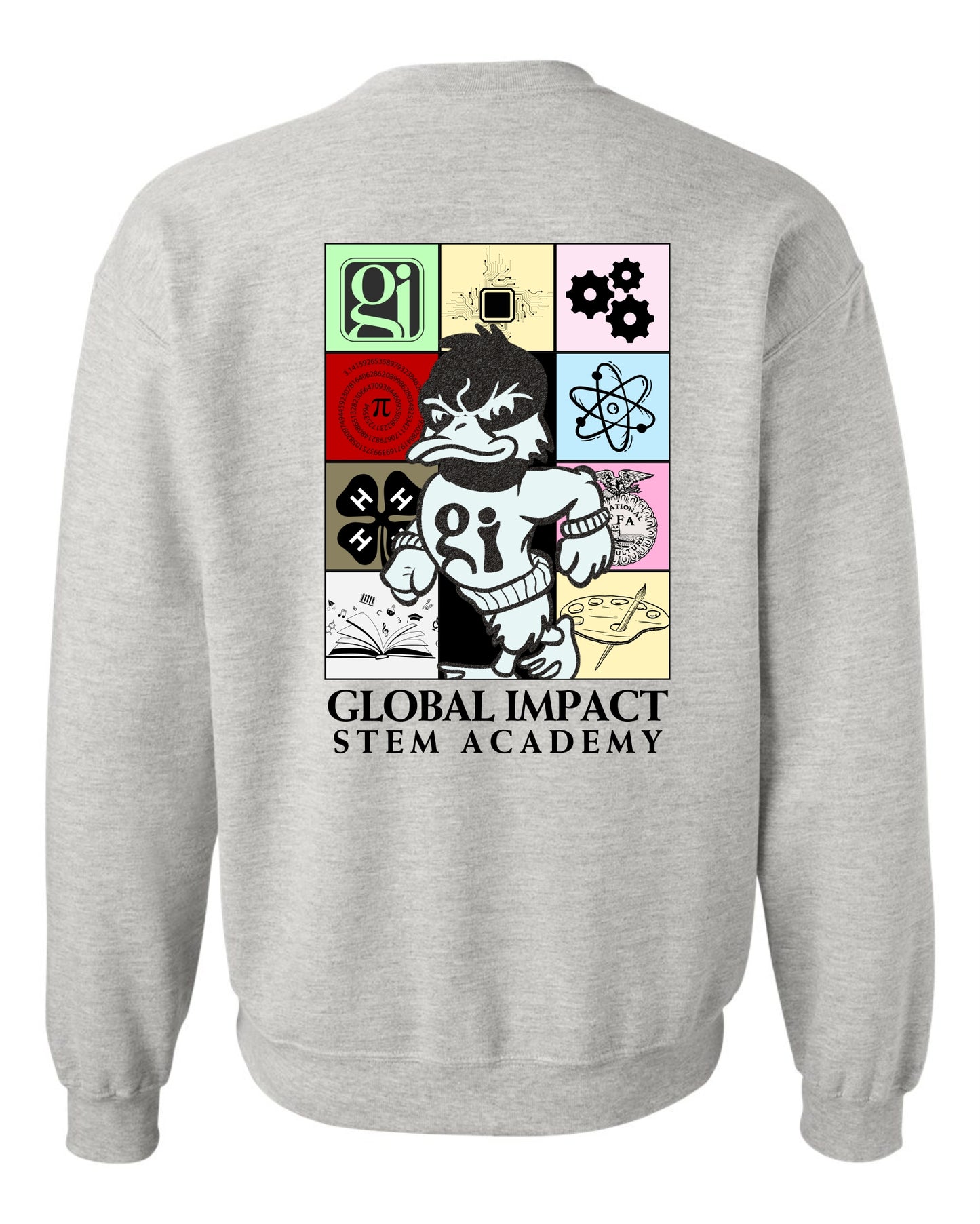 Goose Tiles Crewneck - ASH