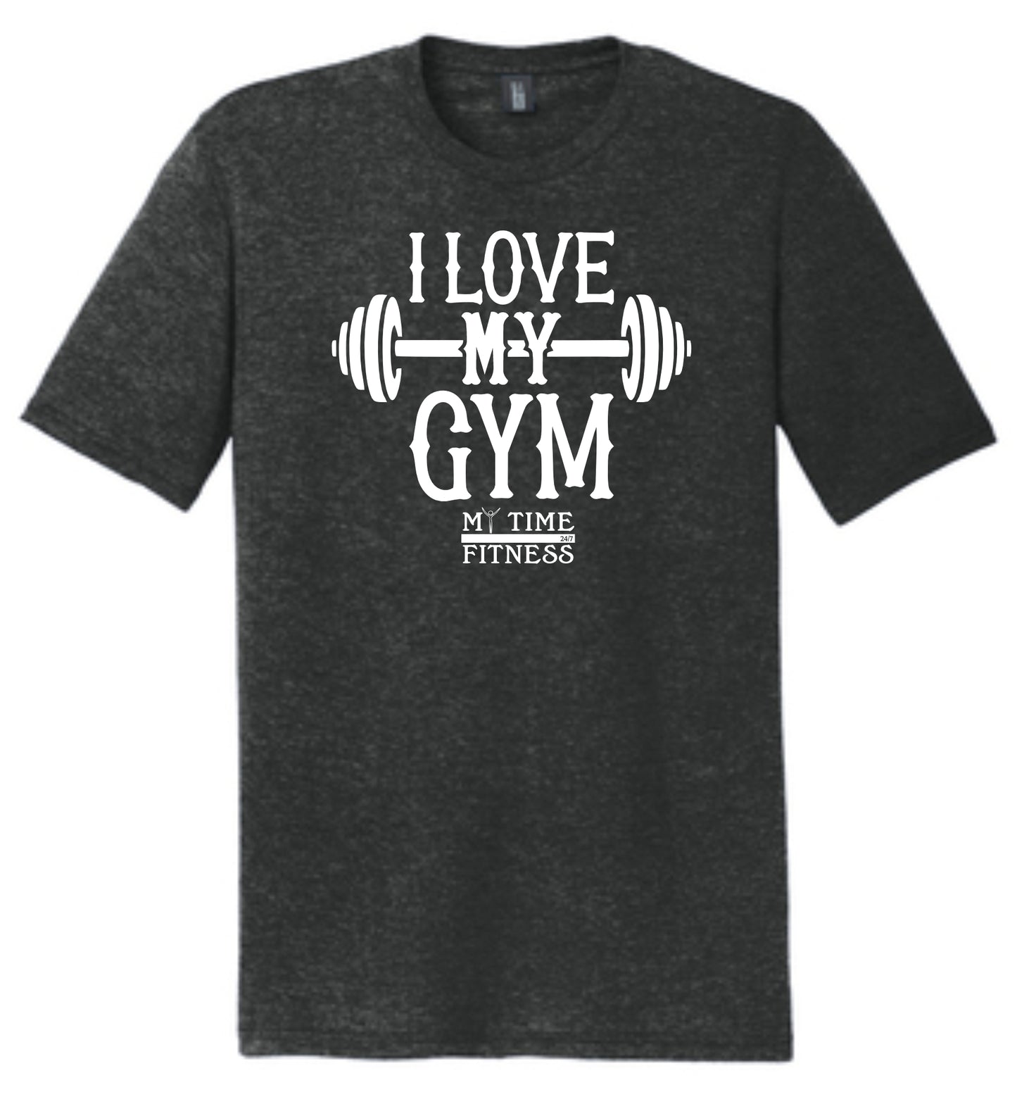 I Love My Gym Triblend T-Shirt Black Frost