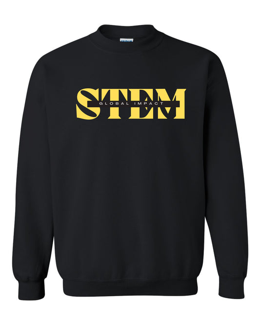 STEM Block Crewneck - BLACK