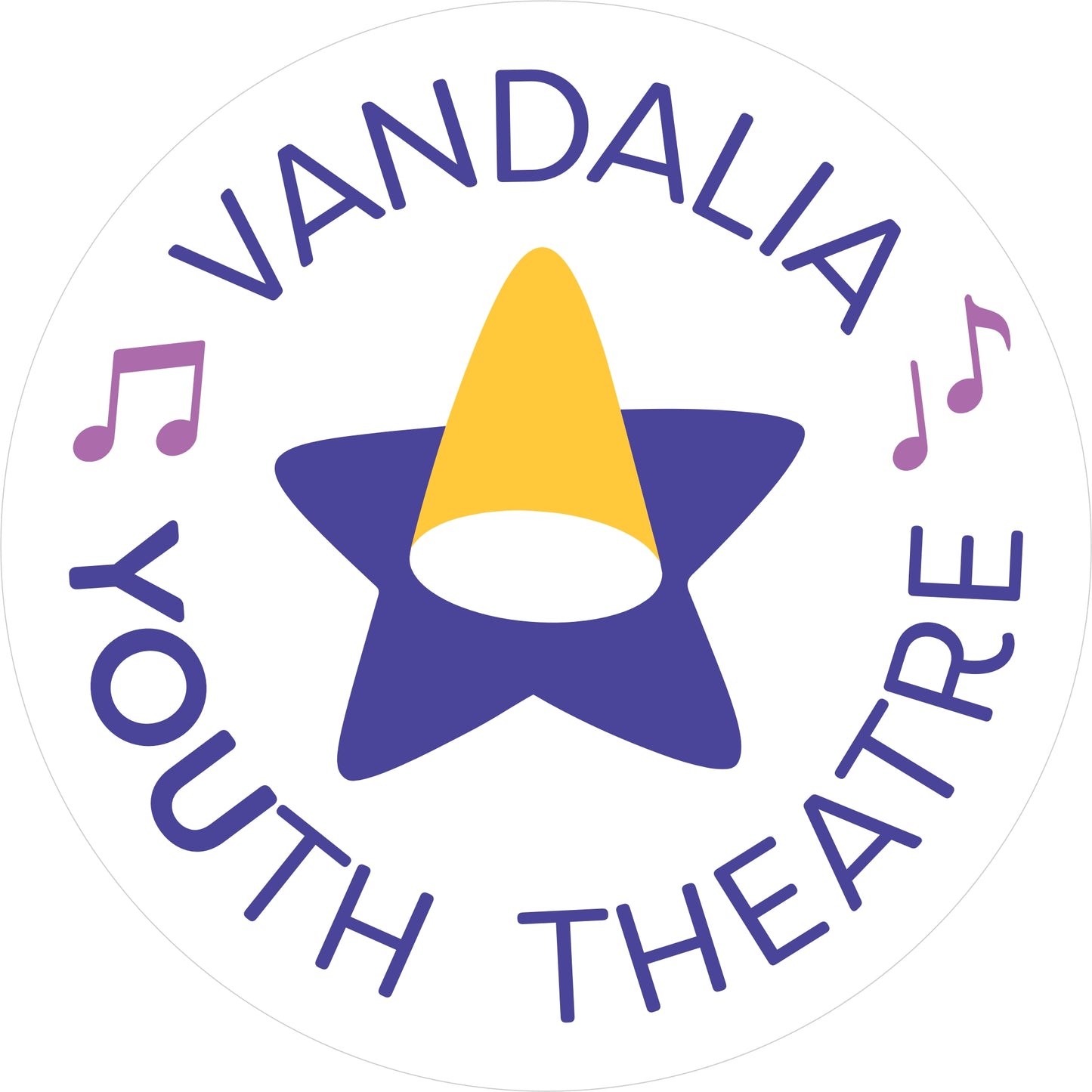 Vandalia Youth Theatre Circle Logo Decal