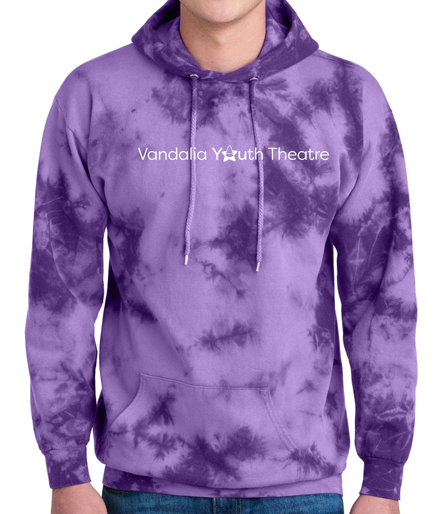 VYT Straight Tie Dye Hoodie - Purple