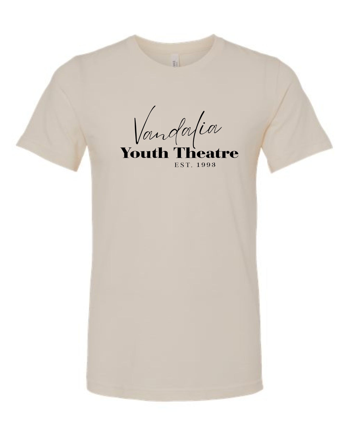 Vandalia Youth Theatre Est 1993 T-shirt - Heather Dust
