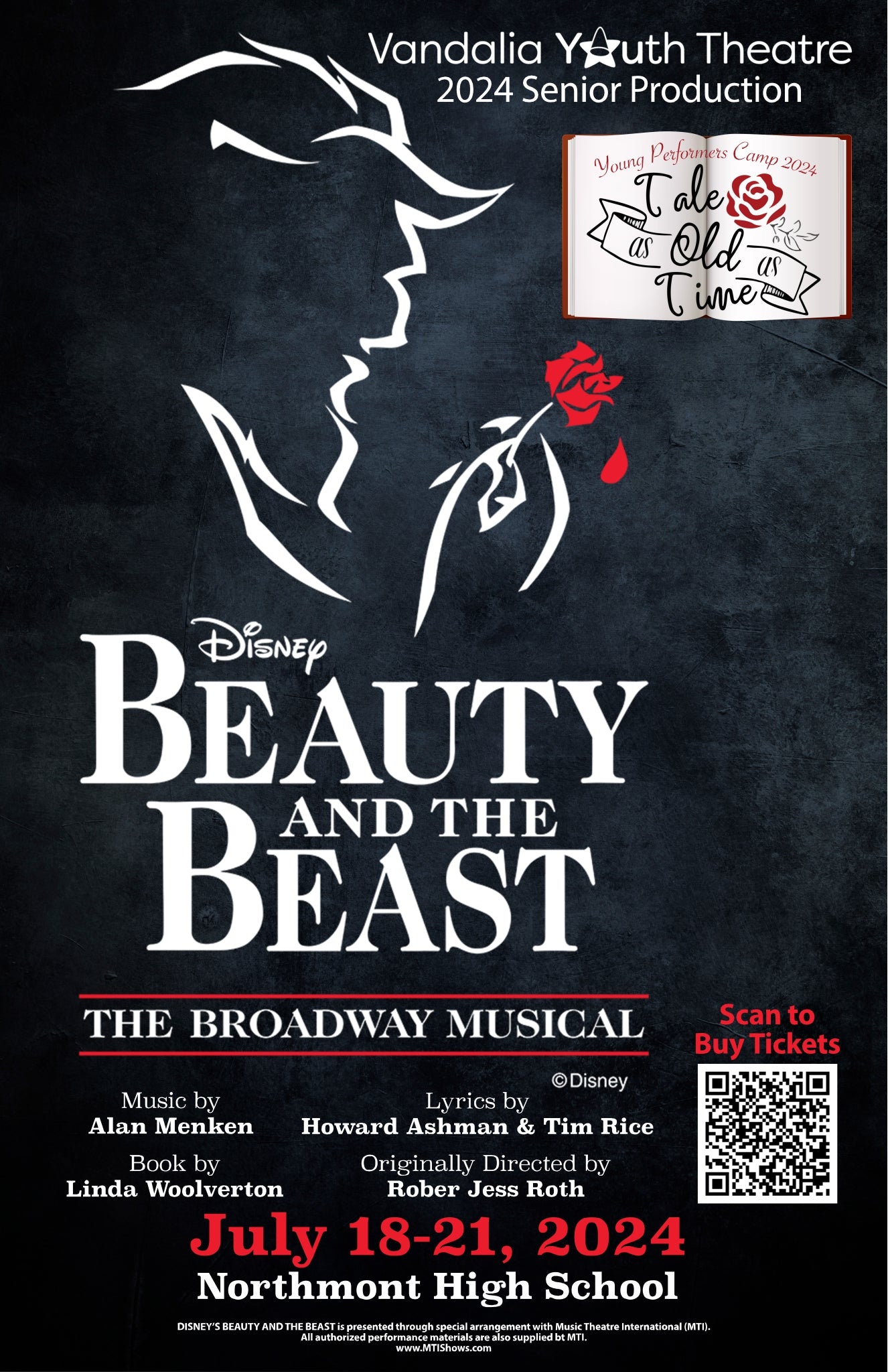 Vandalia Youth Theatre Production Poster