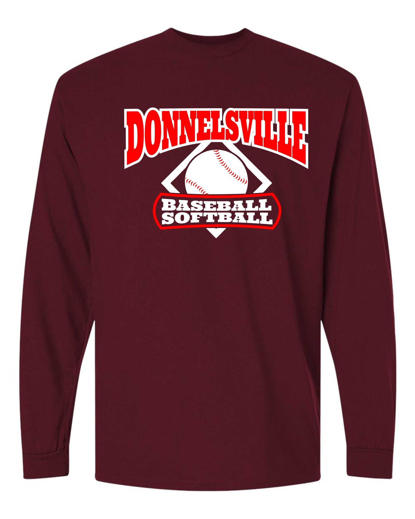 DBSA BASEBALL Long Sleeve Tshirt - MULTIPLE TEAM COLORS