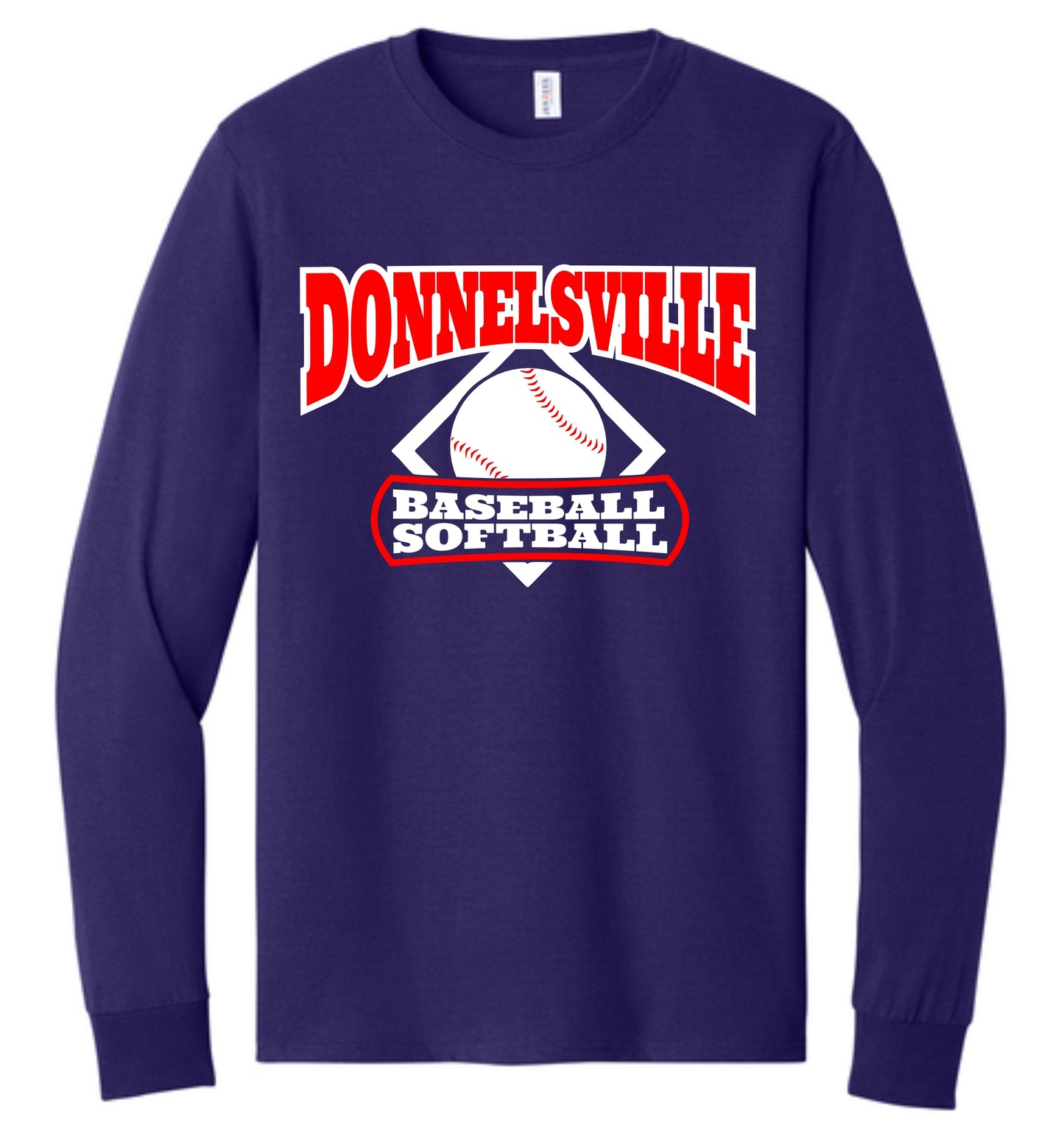 DBSA BASEBALL Long Sleeve Tshirt - MULTIPLE TEAM COLORS