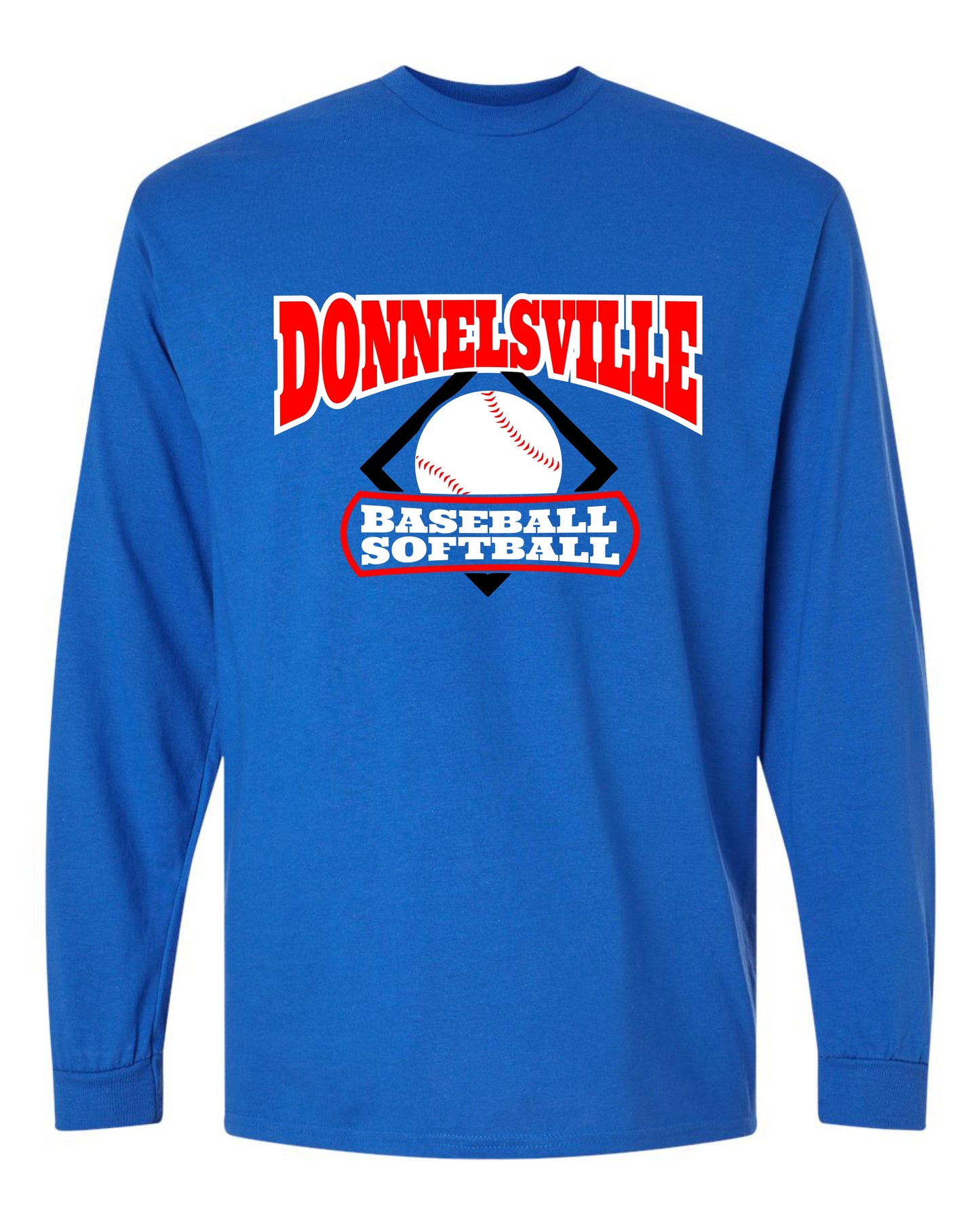 DBSA BASEBALL Long Sleeve Tshirt - MULTIPLE TEAM COLORS