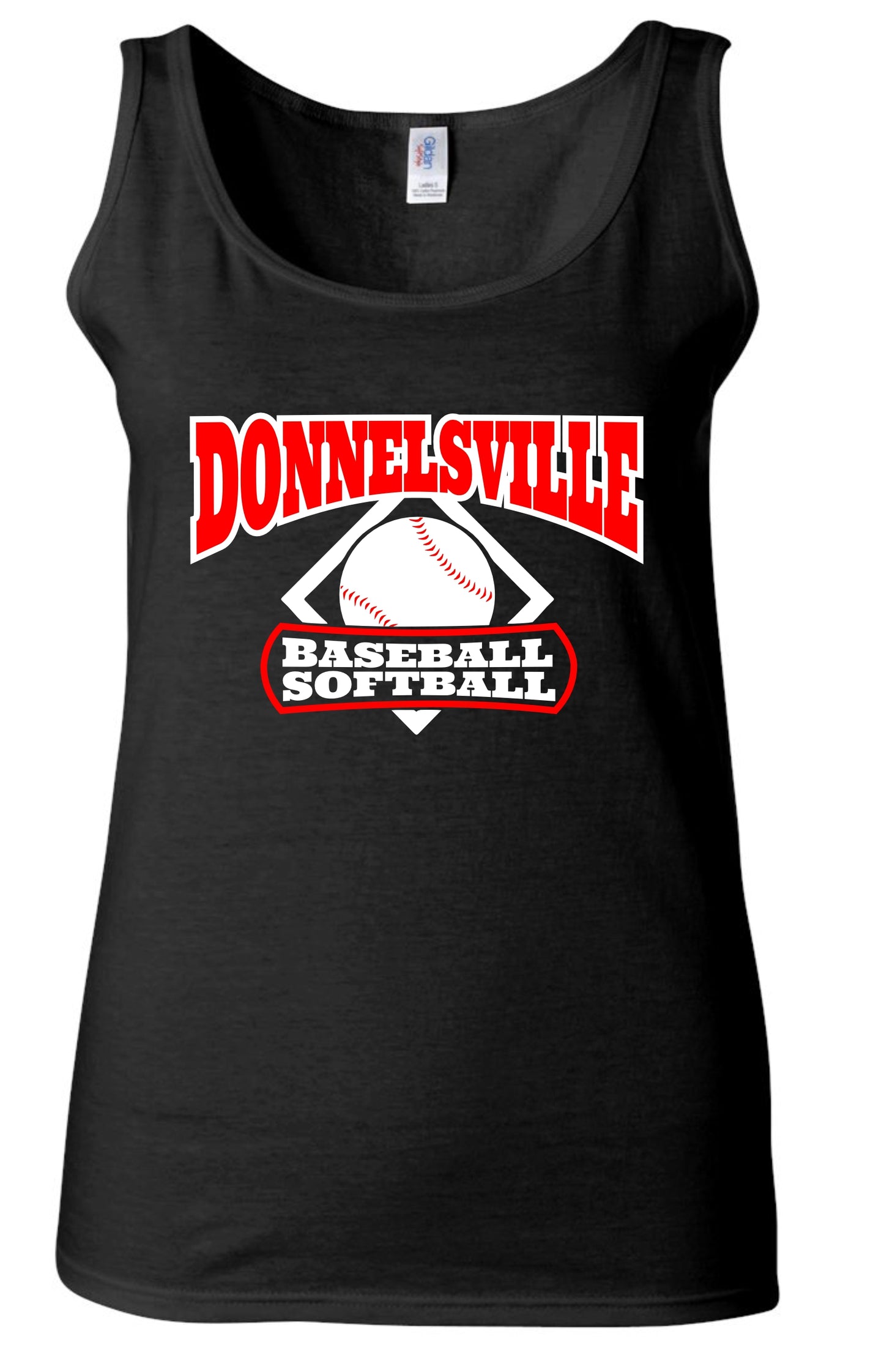 DBSA Baseball Softball Softstyle Tank - Black or Ath Grey