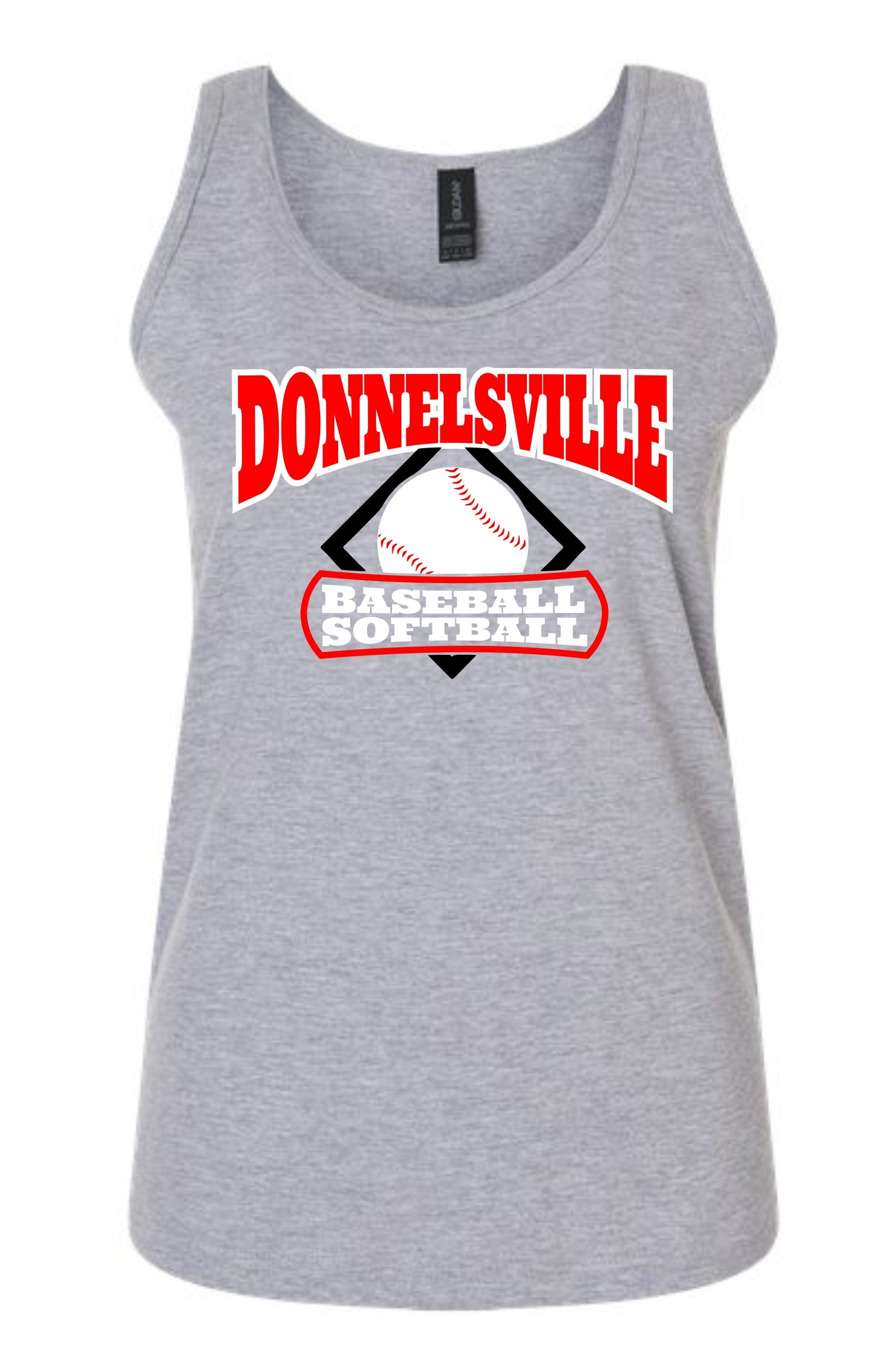 DBSA Baseball Softball Softstyle Tank - Black or Ath Grey