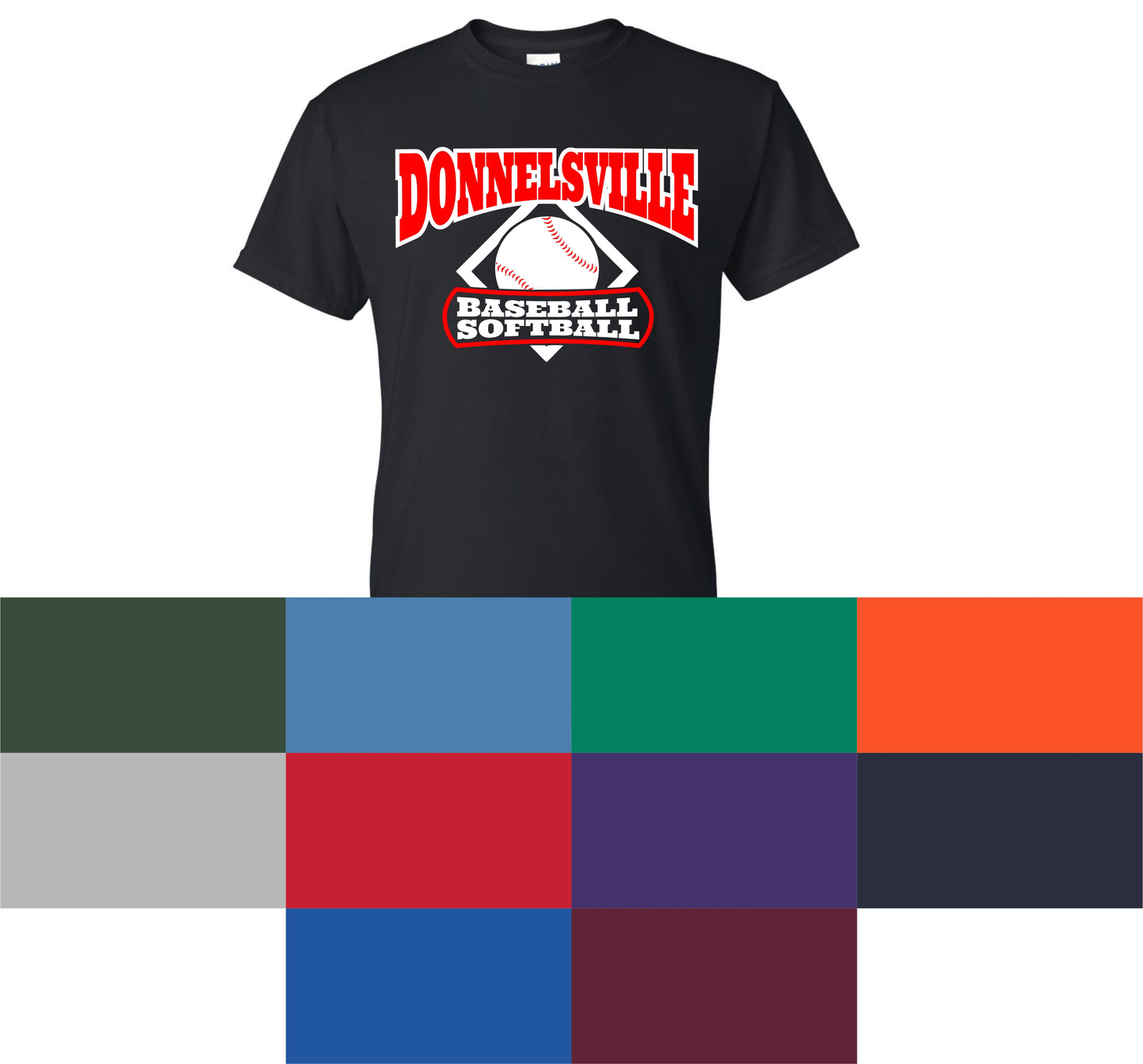 DBSA BASEBALL Tshirt - MULTIPLE TEAM COLORS
