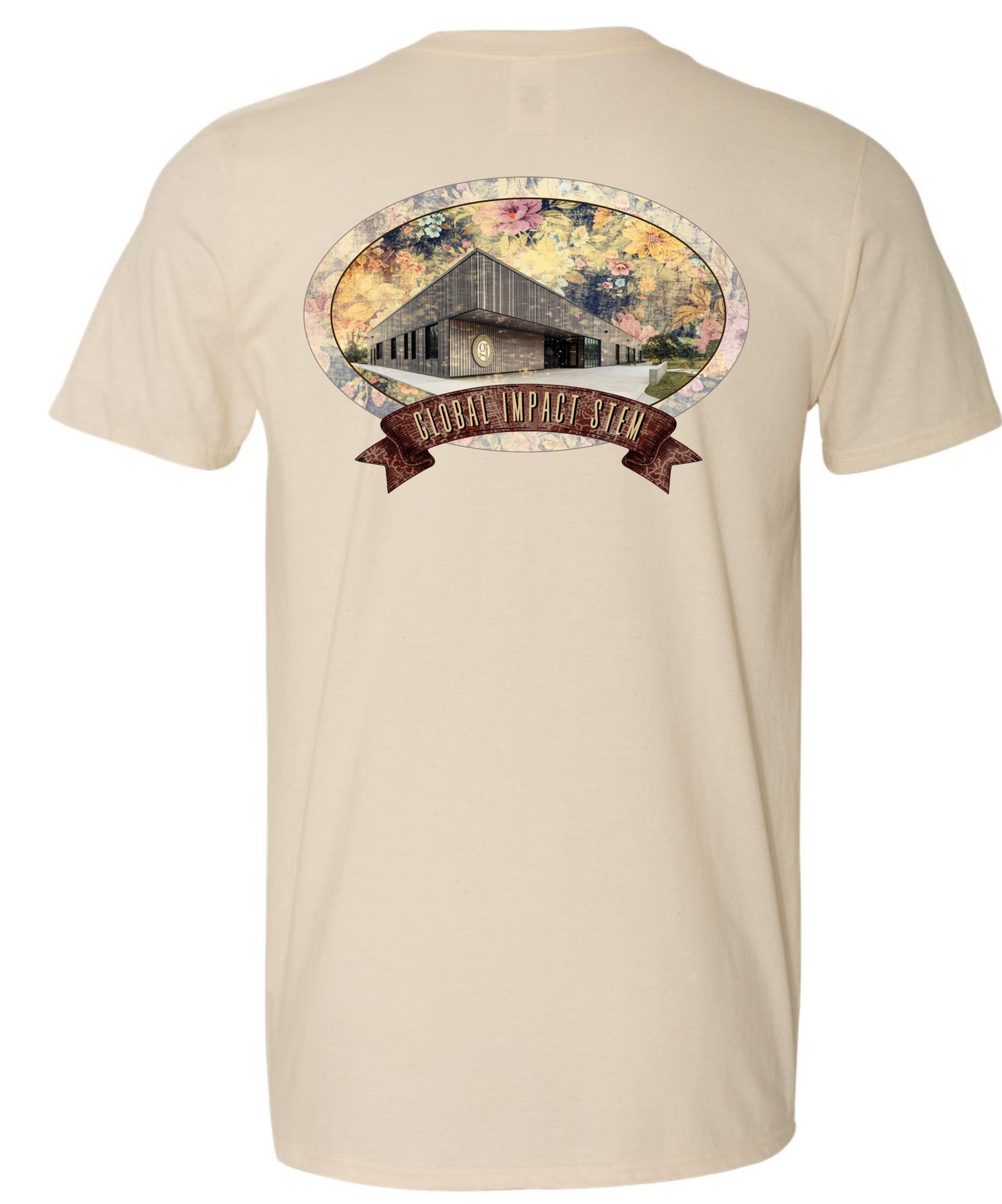 GI Building Floral Softstyle Tshirt - Light Pink or Natural