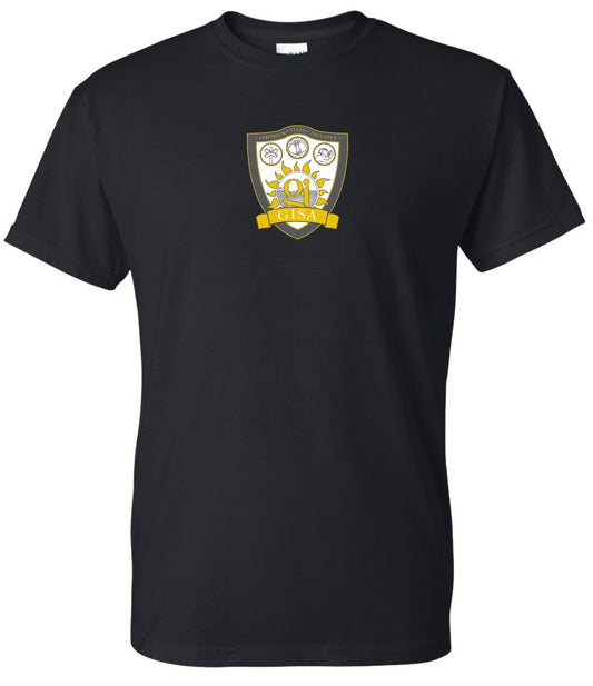 GISA Small Crest Tshirt - BLACK