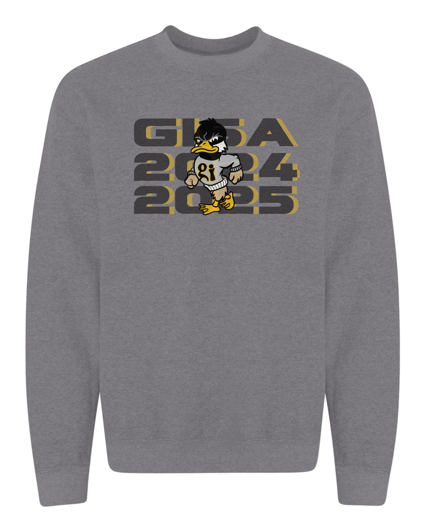 GISA Goose Year Crewneck - GRAPHITE HEATHER