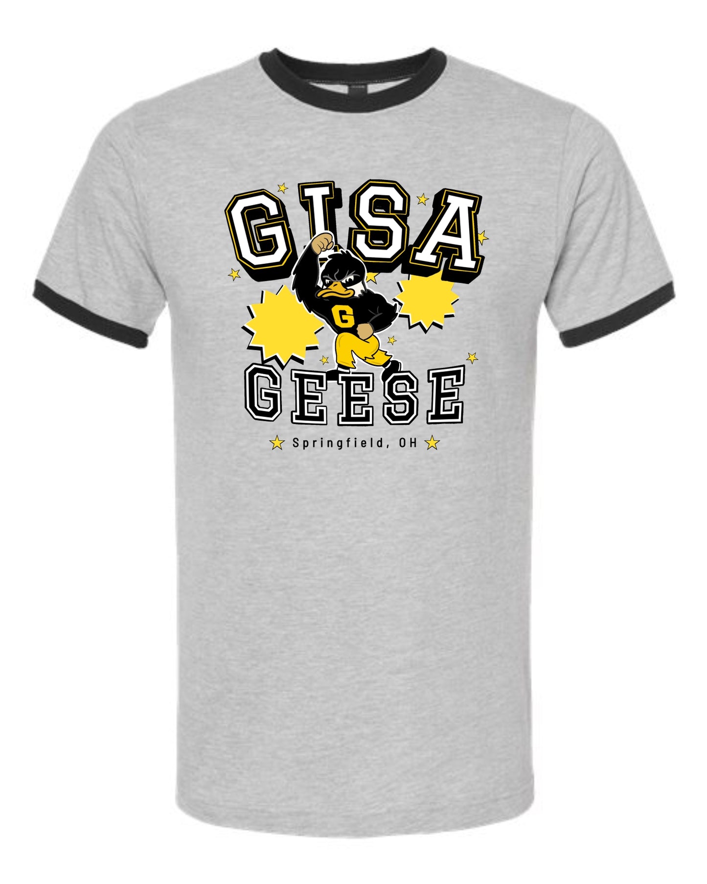 GISA RAH Ringer Tee - Heather Grey