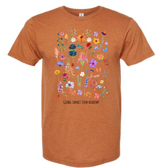 GISA Wildflower Tshirt - Heather Rust