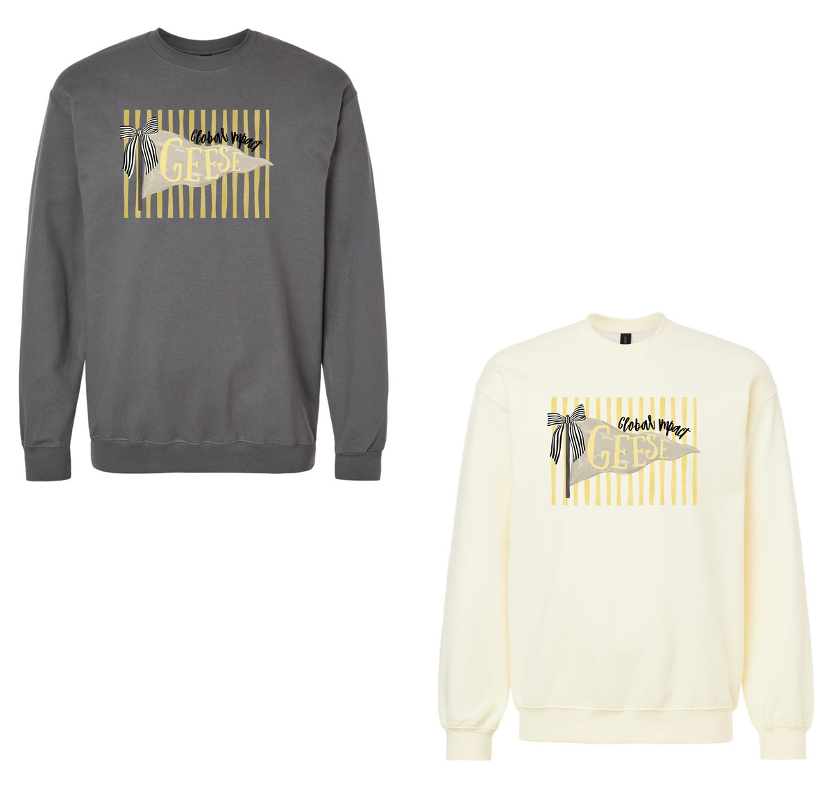 Geese Stripes Crewneck - 2 Color Options