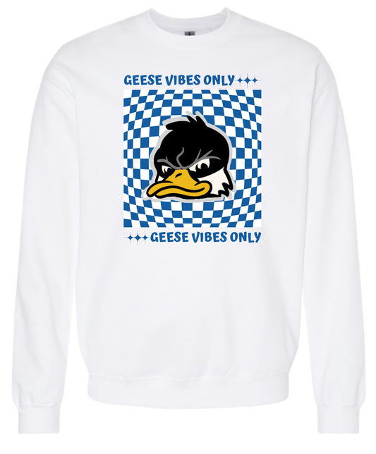 Geese Vibes Crewneck - Light Blue White or Ash