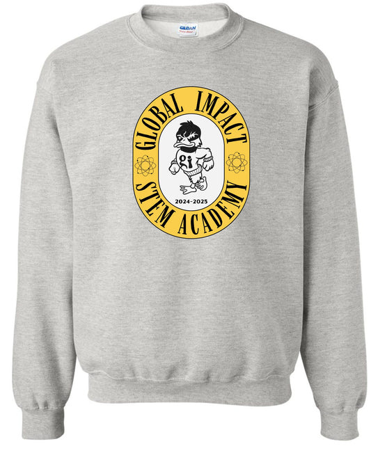 Global Oval Crewneck - Ash