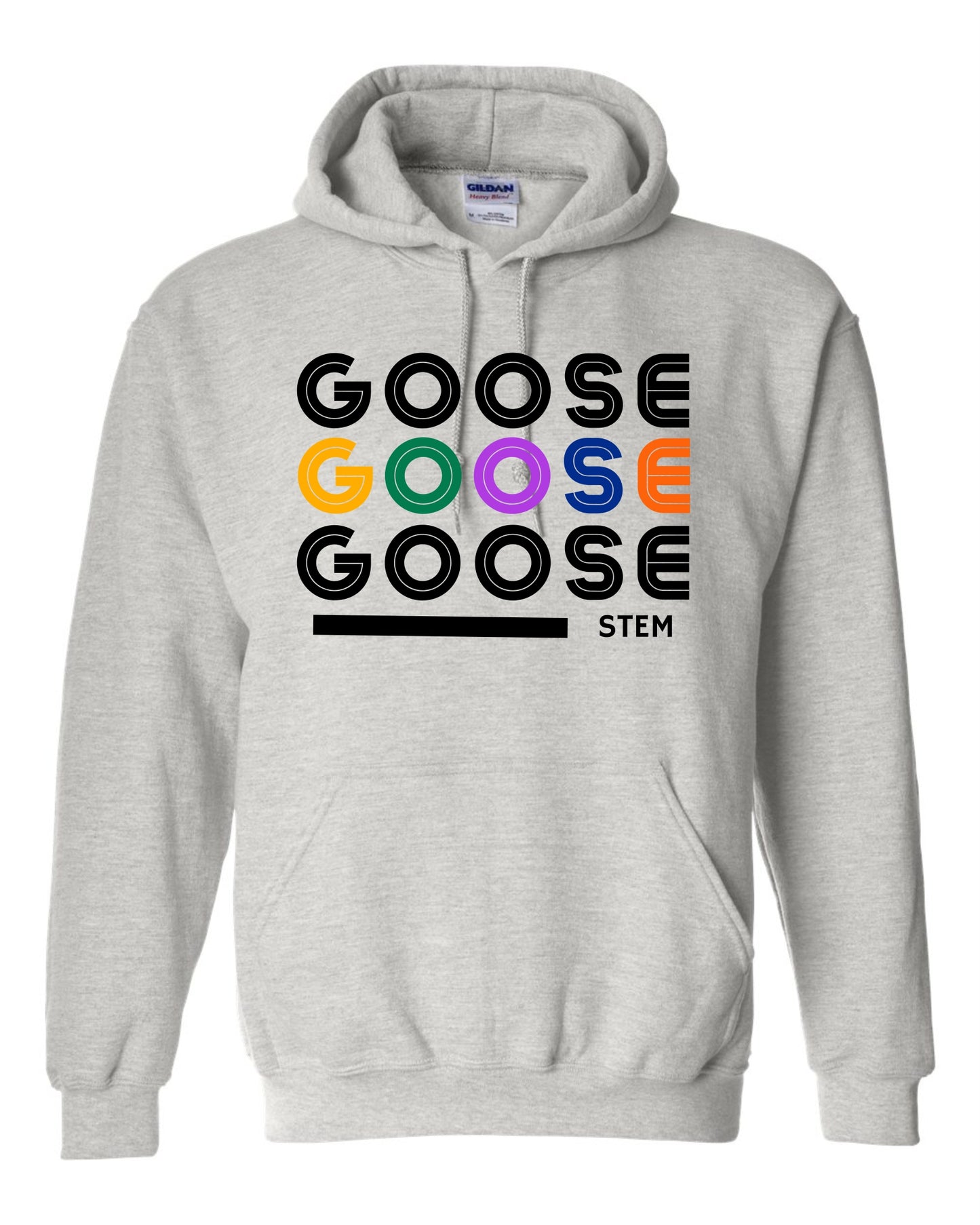 Goose Repeat Hoodie - Light Blue White or Ash