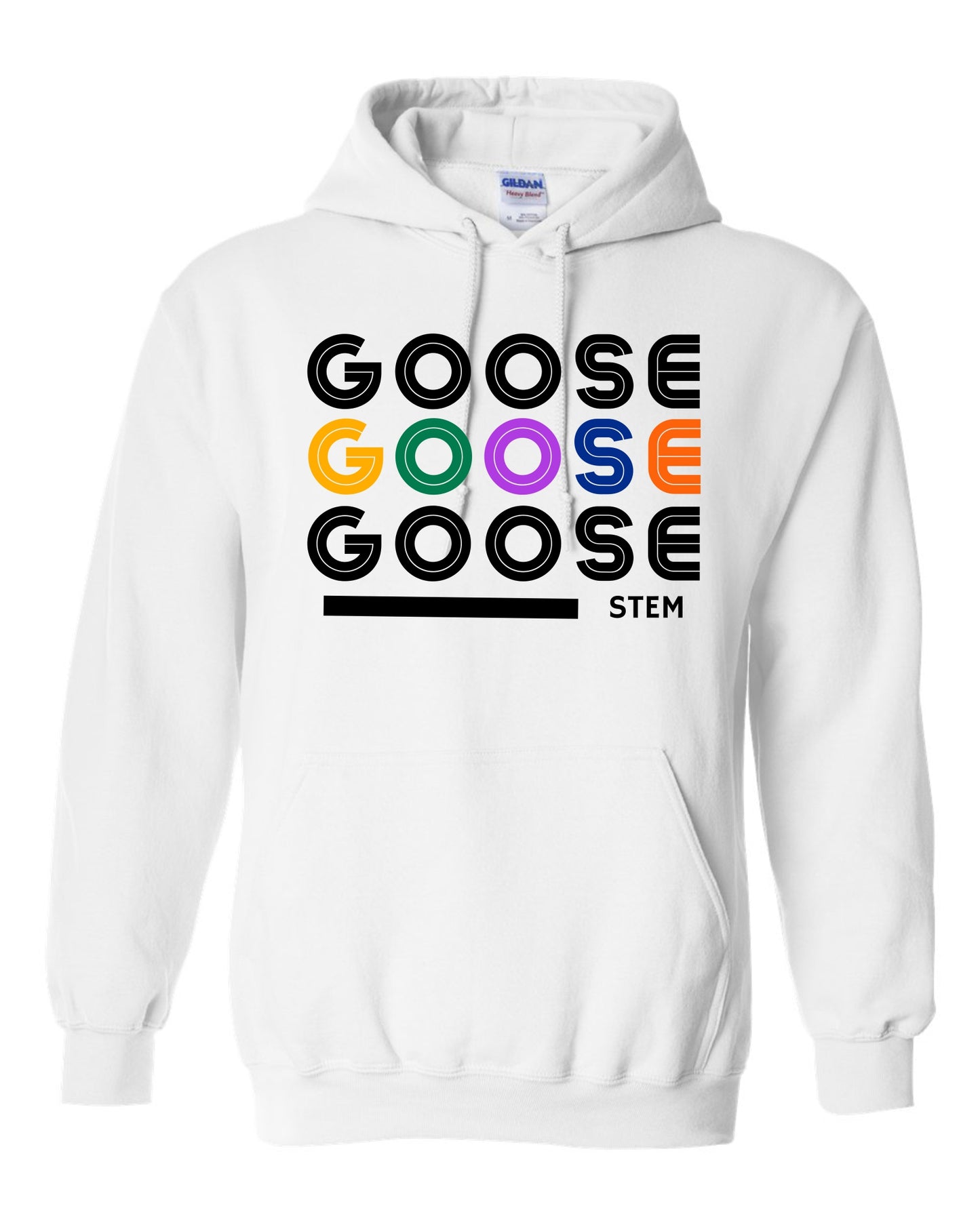 Goose Repeat Hoodie - Light Blue White or Ash