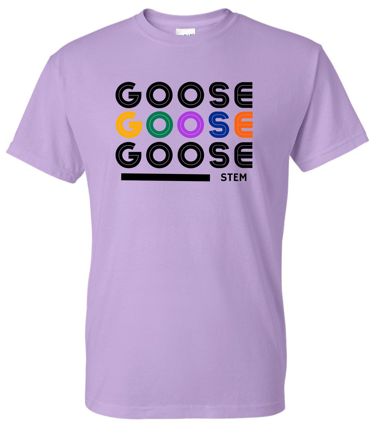 Goose Repeat Tshirt  - Orchid Light Blue or Ash