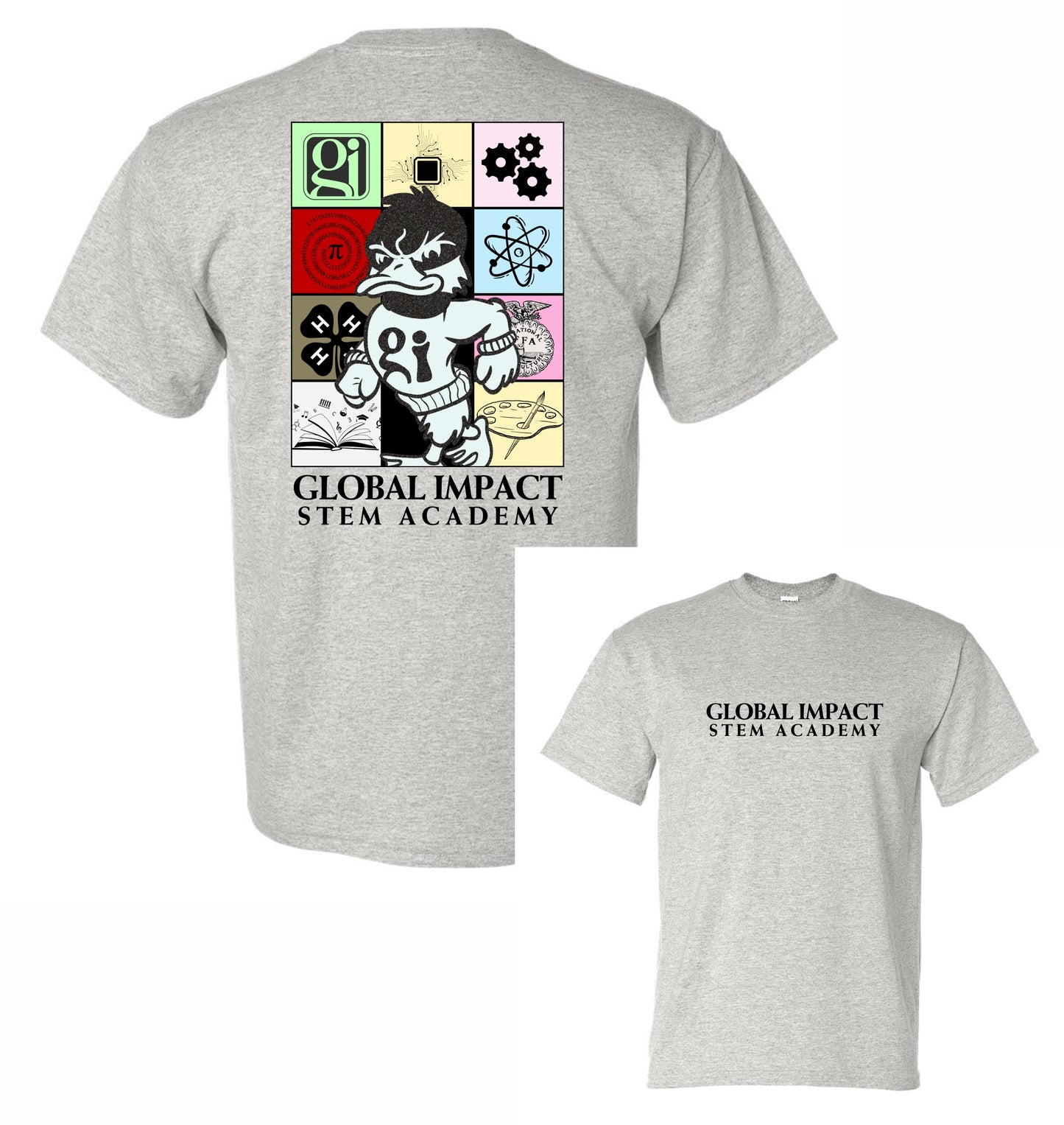 Goose Tiles Tshirt - ASH