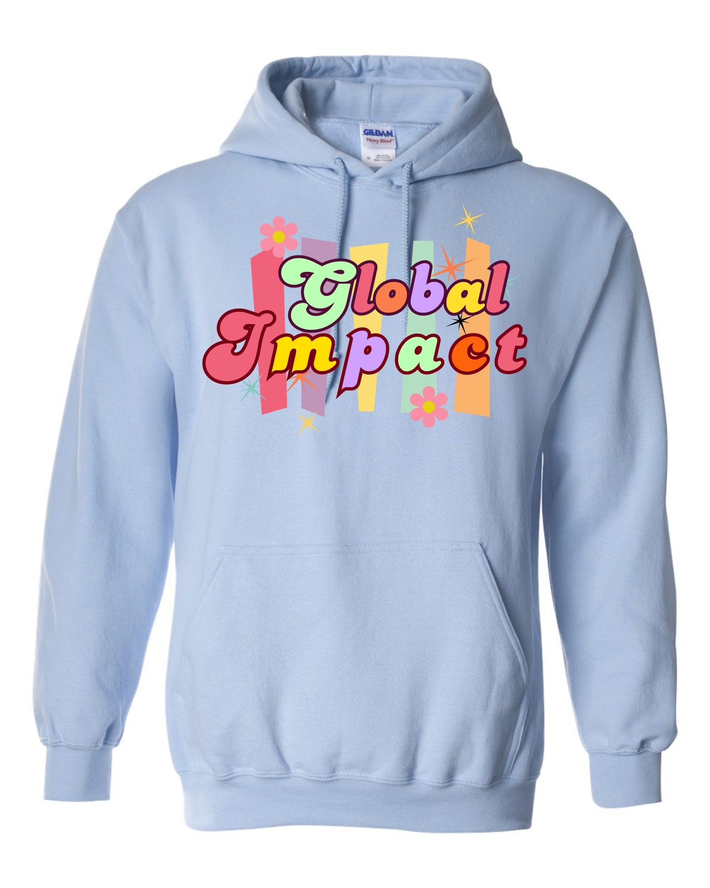 Groovy Global Hoodie - Black Light Blue or White