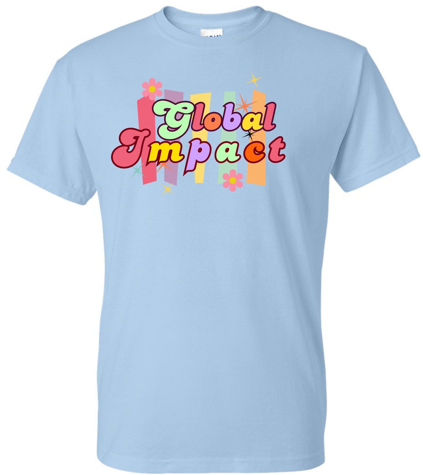 Groovy Global Tshirt  - Orchid Light Blue or Black