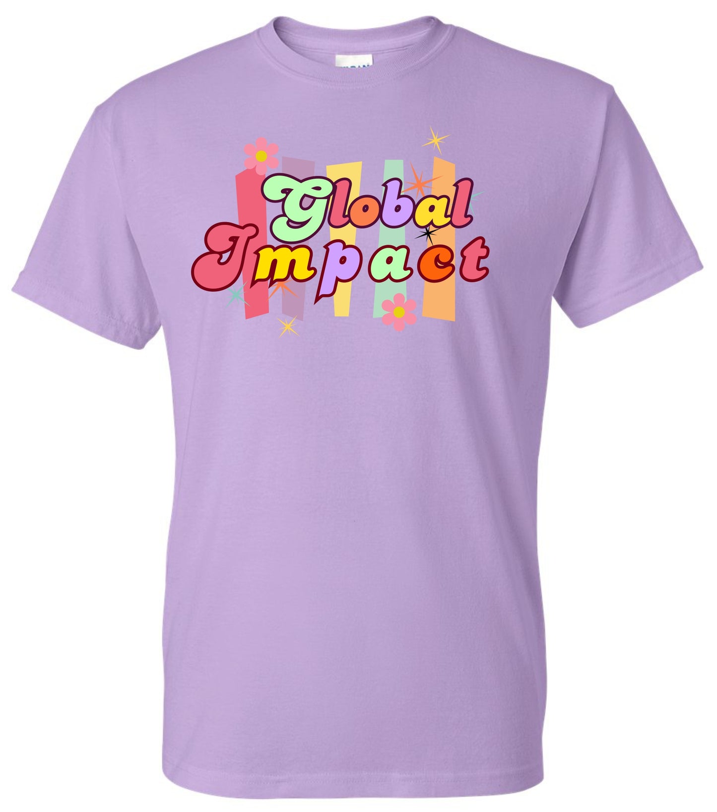 Groovy Global Tshirt  - Orchid Light Blue or Black