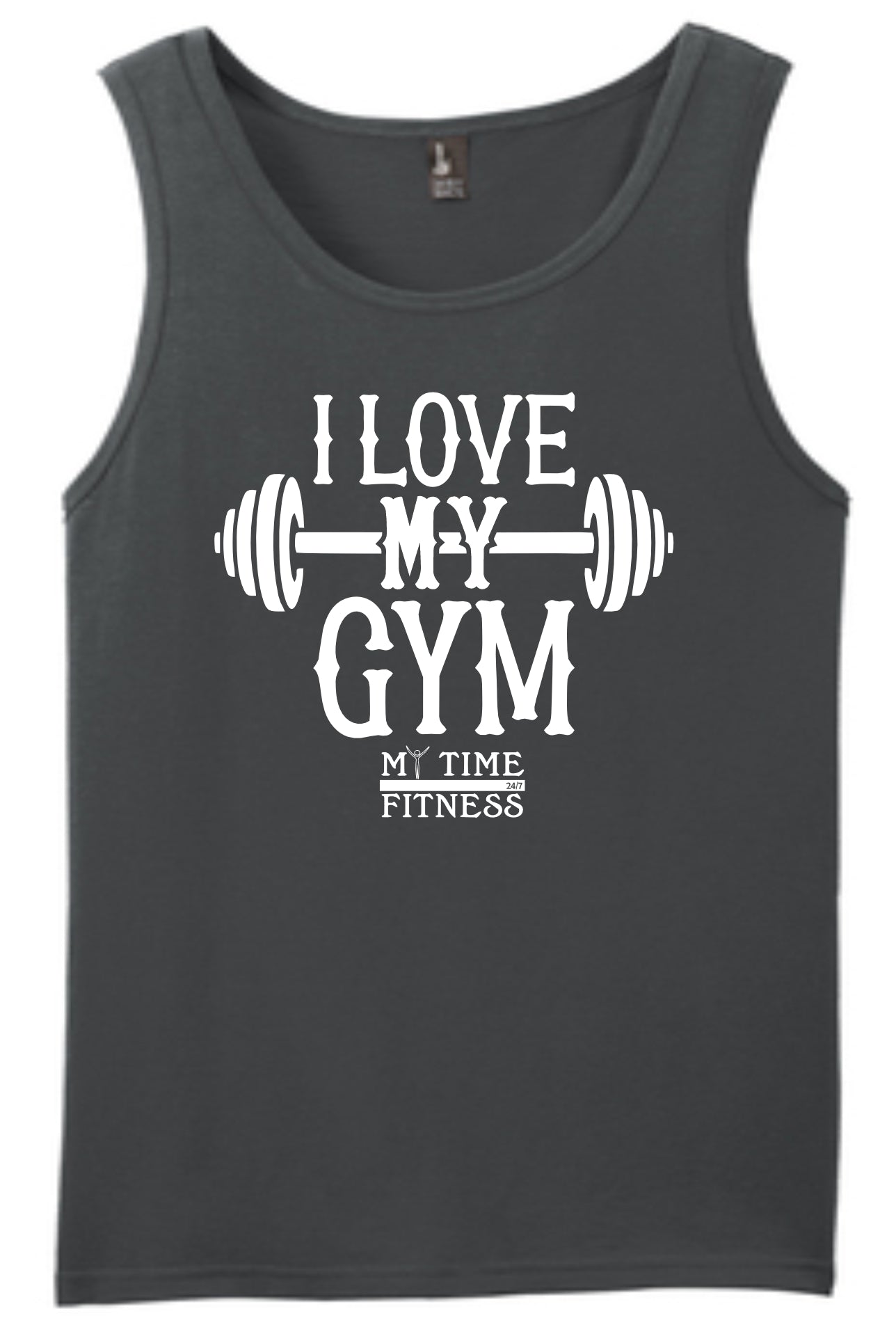 I Love My Gym Tank Charcoal