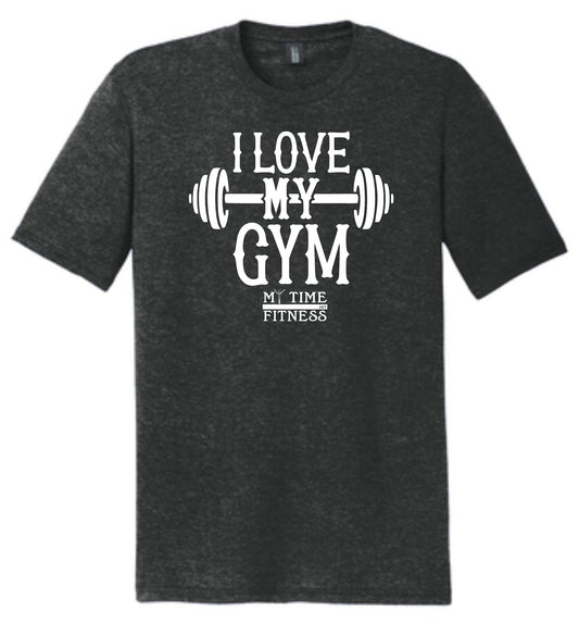 I Love My Gym Triblend T-Shirt Black Frost