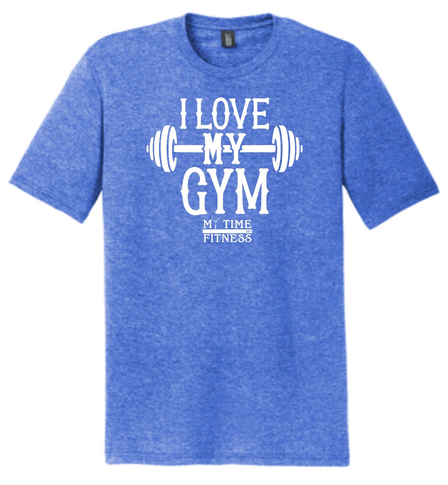 I Love My Gym Triblend T-Shirt Royal Frost