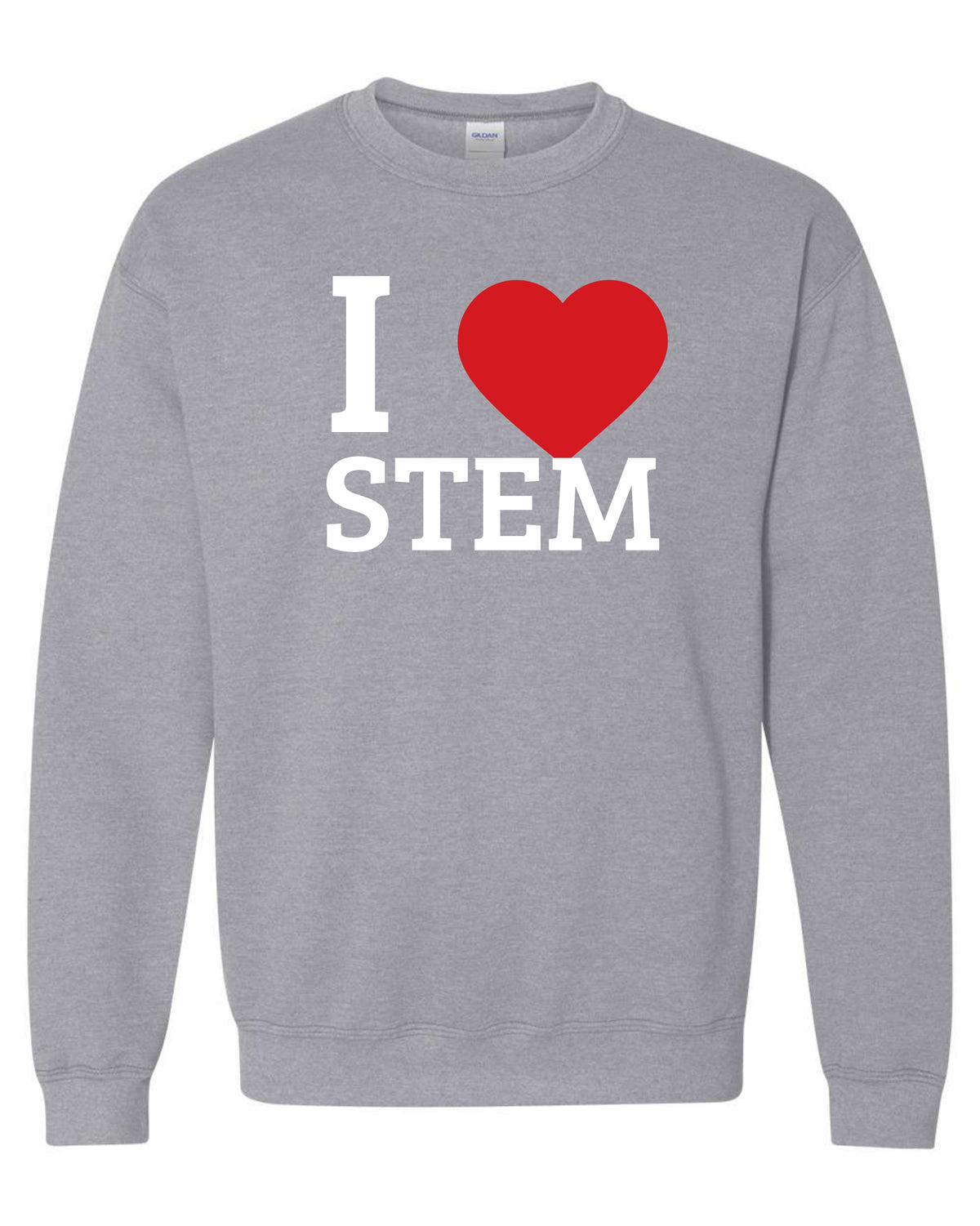 I Heart Stem Crewneck - Black, Sport Grey, White