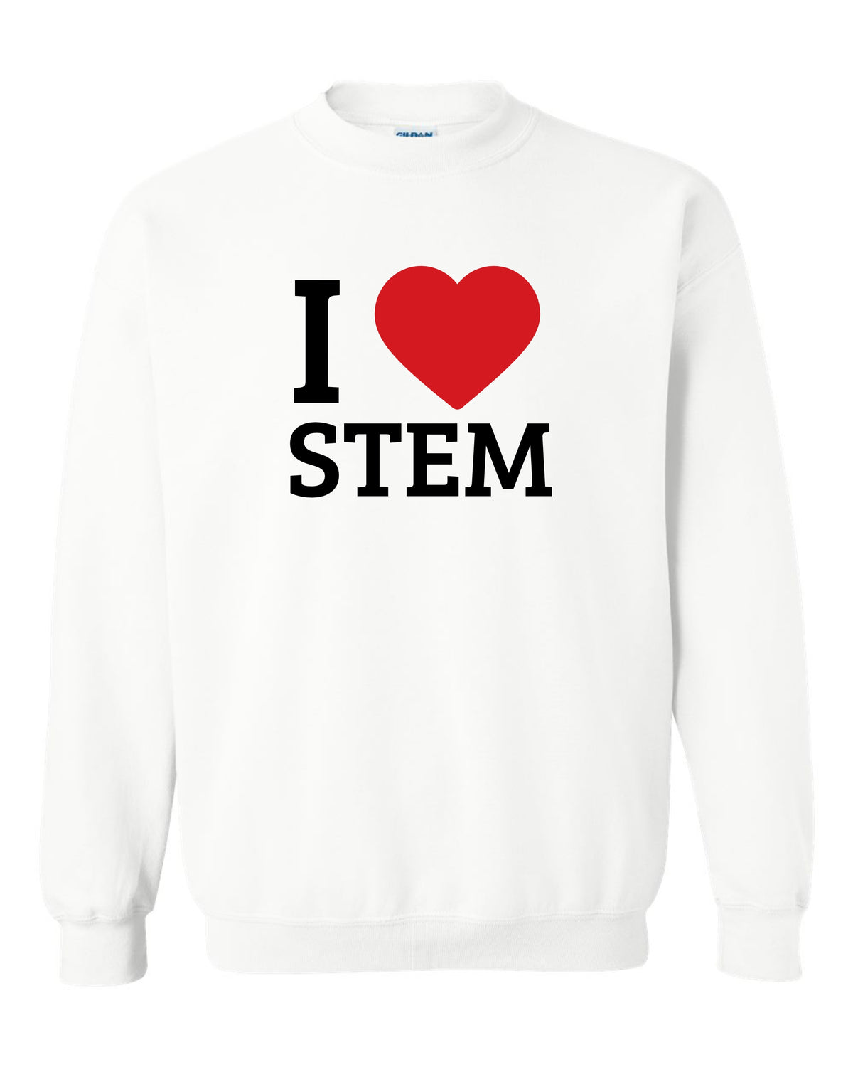 I Heart Stem Crewneck - Black, Sport Grey, White