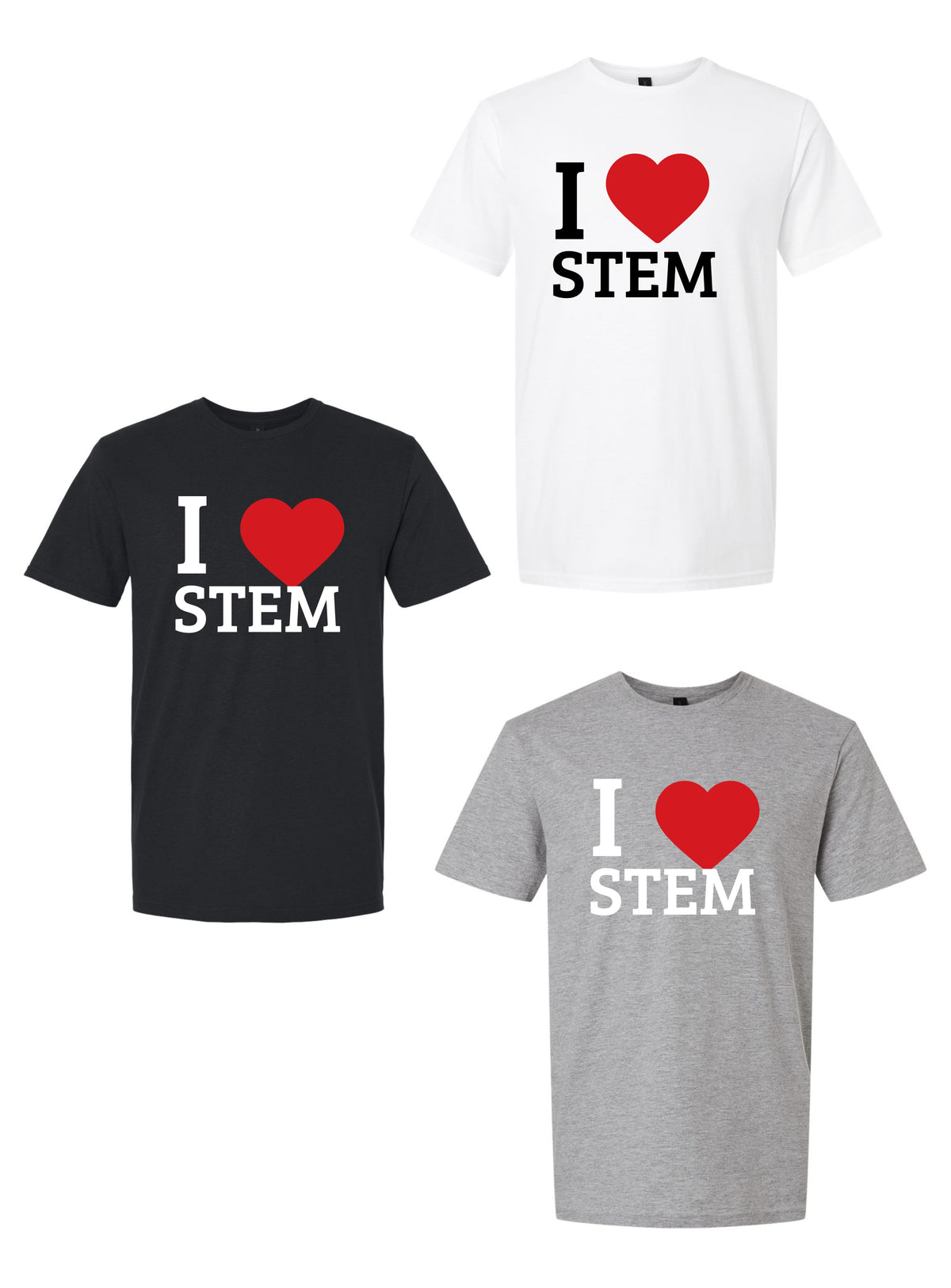 I Heart Stem Softstyle Tshirt - 3 Color Choices