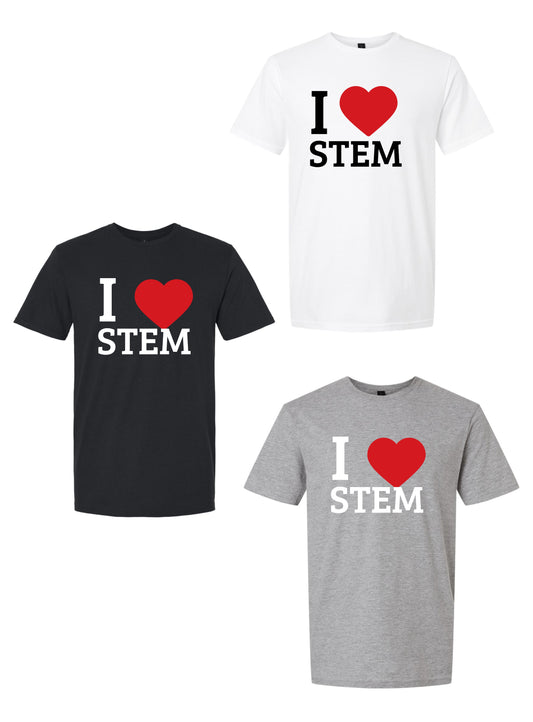 I Heart Stem Softstyle Tshirt - 3 Color Choices