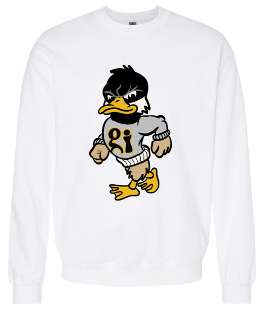 Mascot Crewneck - White Ash or Black