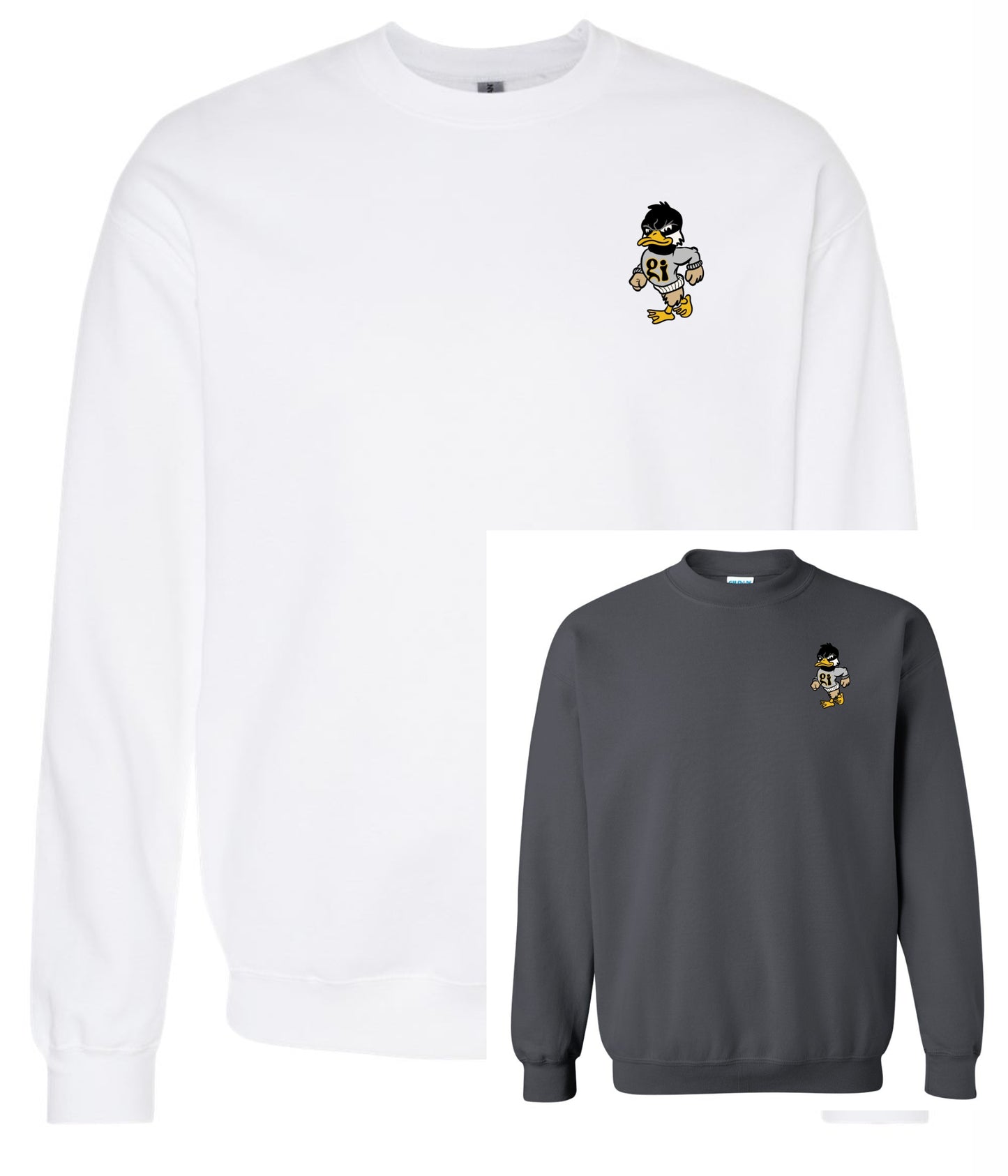 Embroidered Mascot Crewneck Sweatshirt