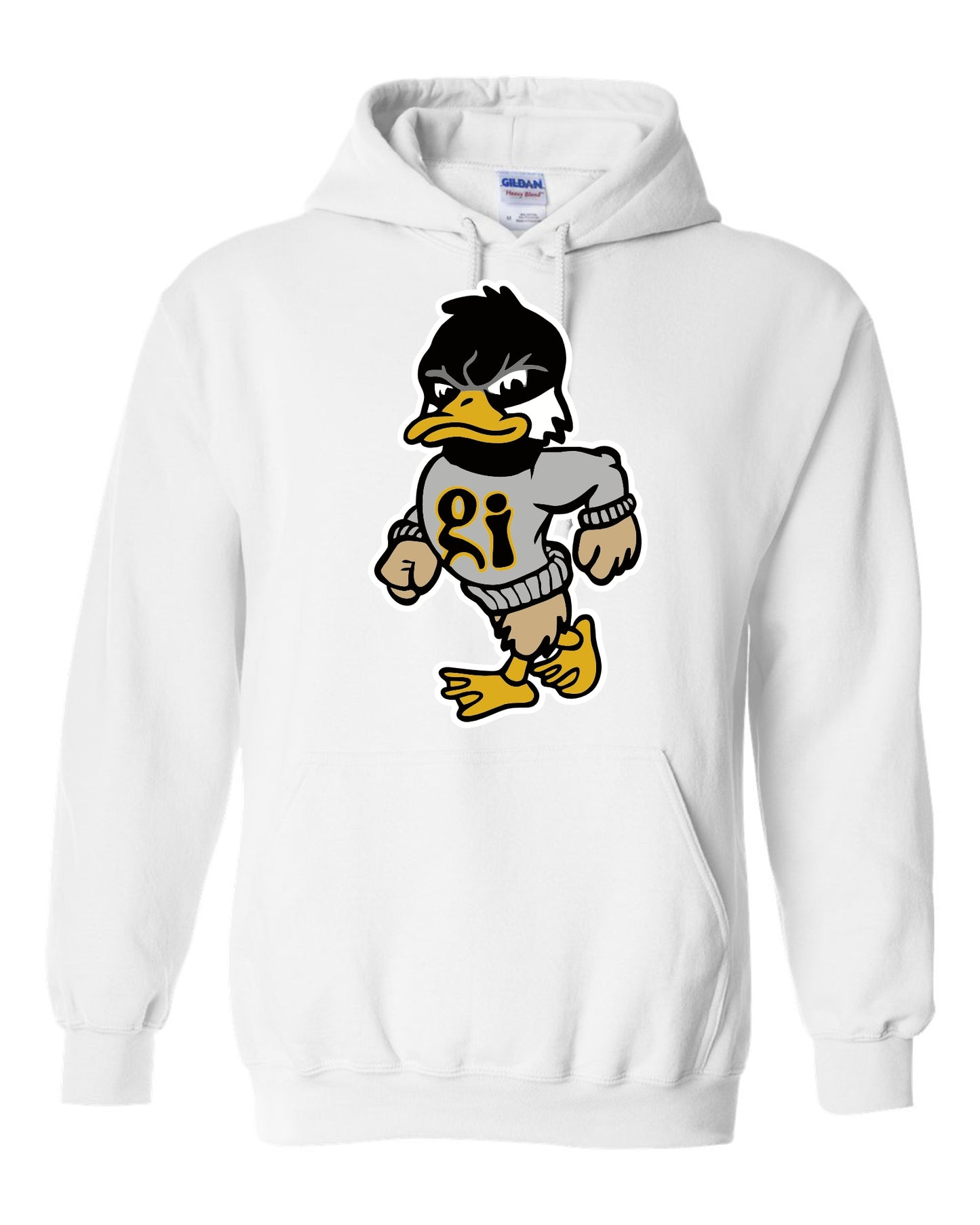 Mascot Hoodie - White Ash or Black