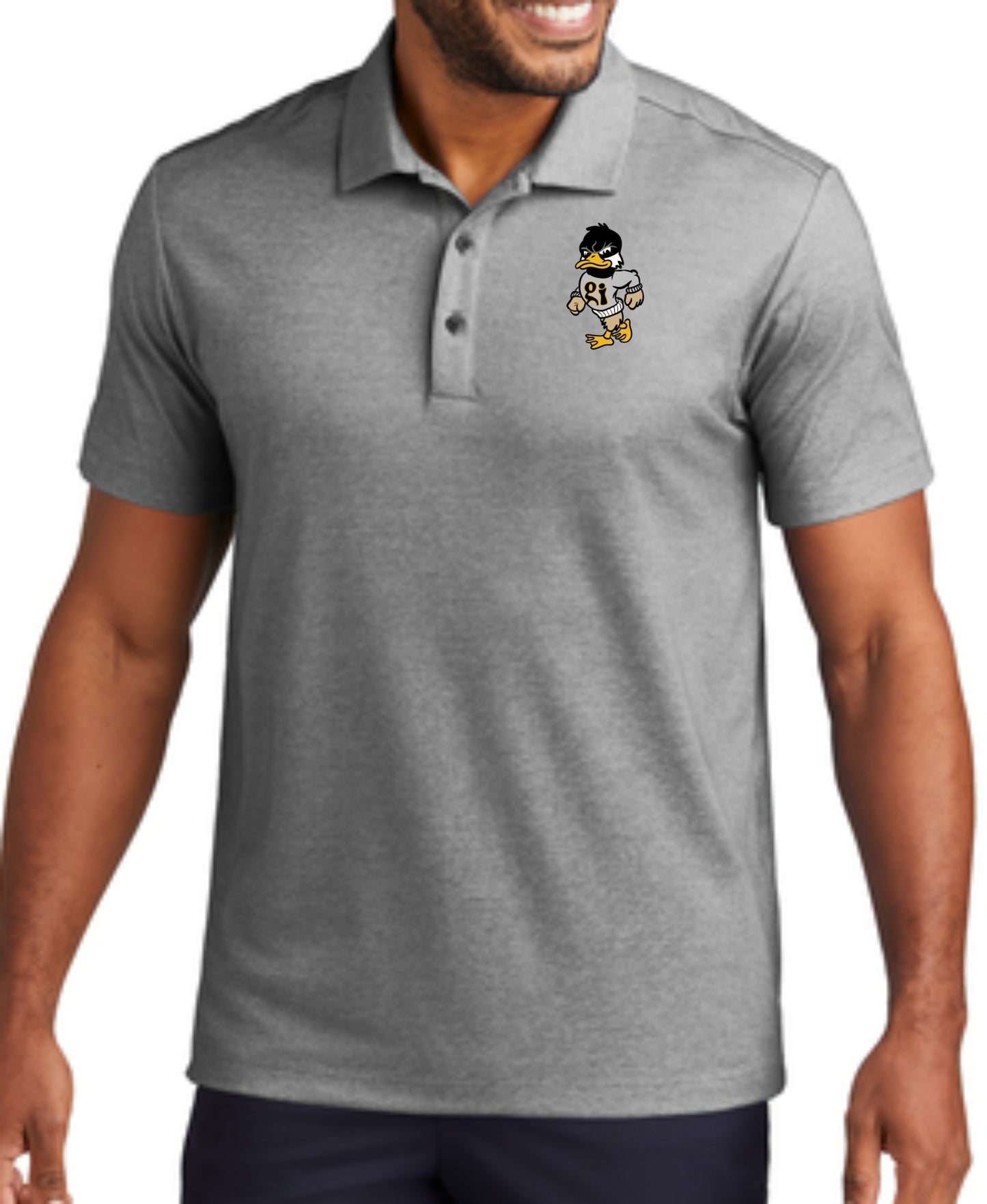 Embroidered Mascot Fine Pique Blend Polo