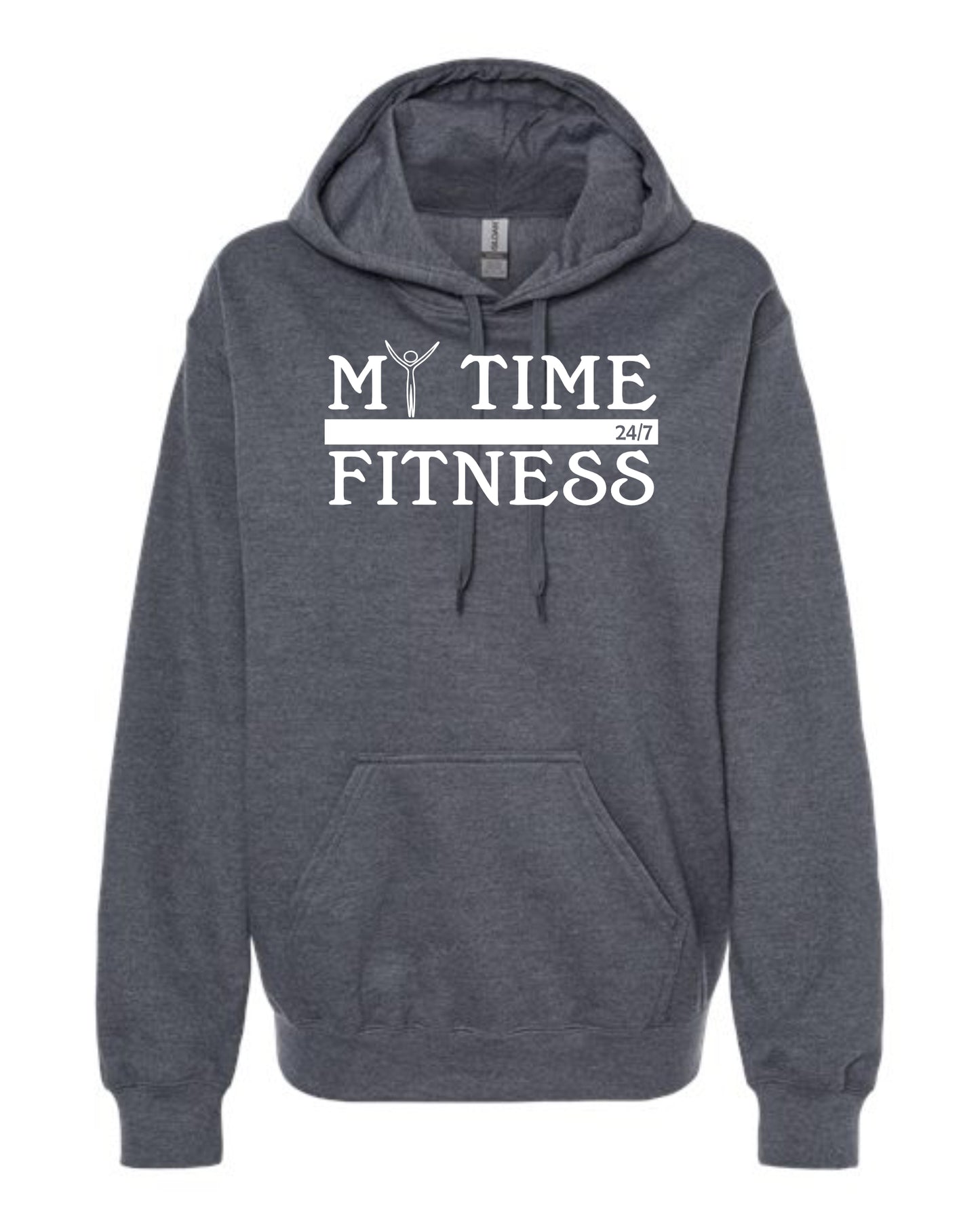 My Time Fitness Softstyle Hoodie Dark Heather Grey