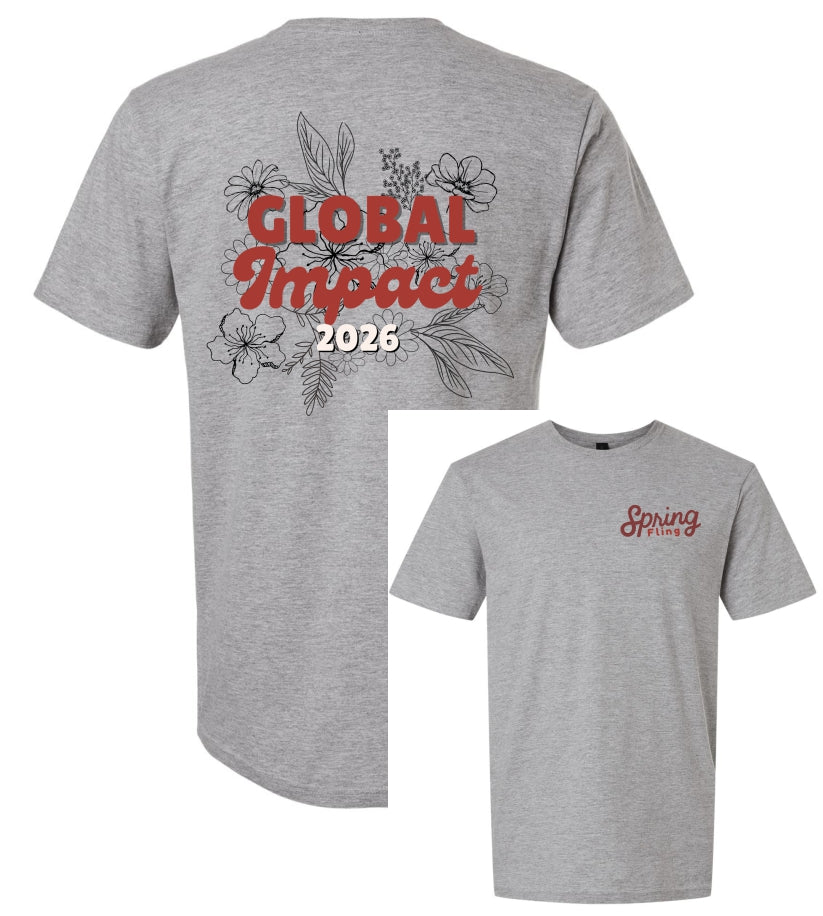 Global Impact Spring Fling SOFTSTYLE Tshirt- SPORT GREY