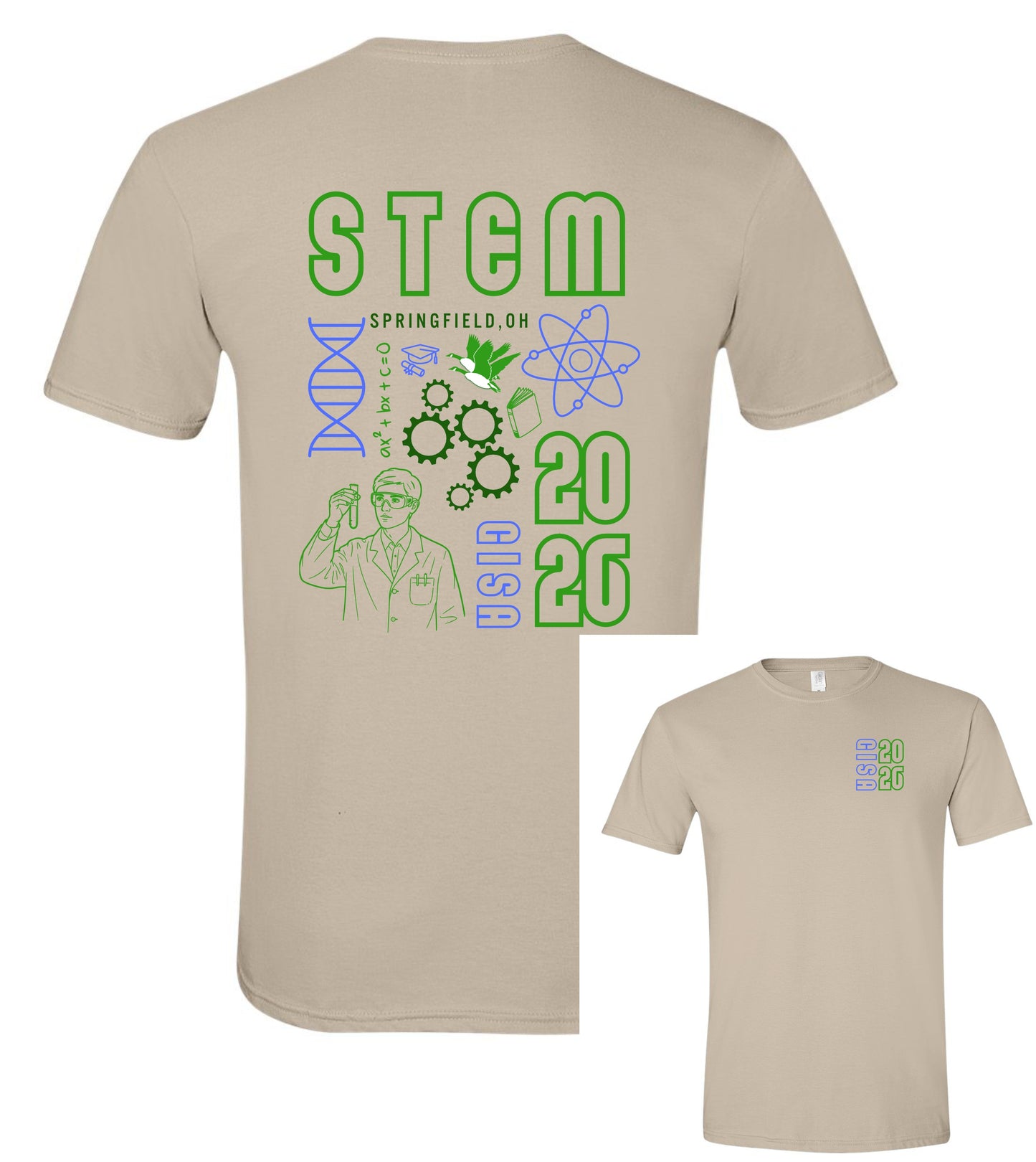 STEM Science Softstyle Tshirt - Sand or White