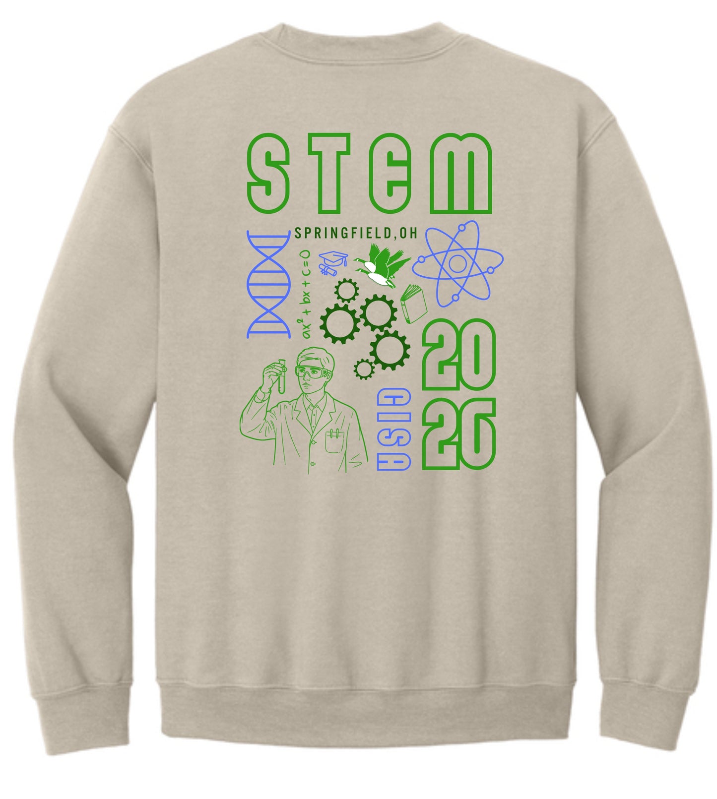 STEM Science Crewneck - Sand (adult only)