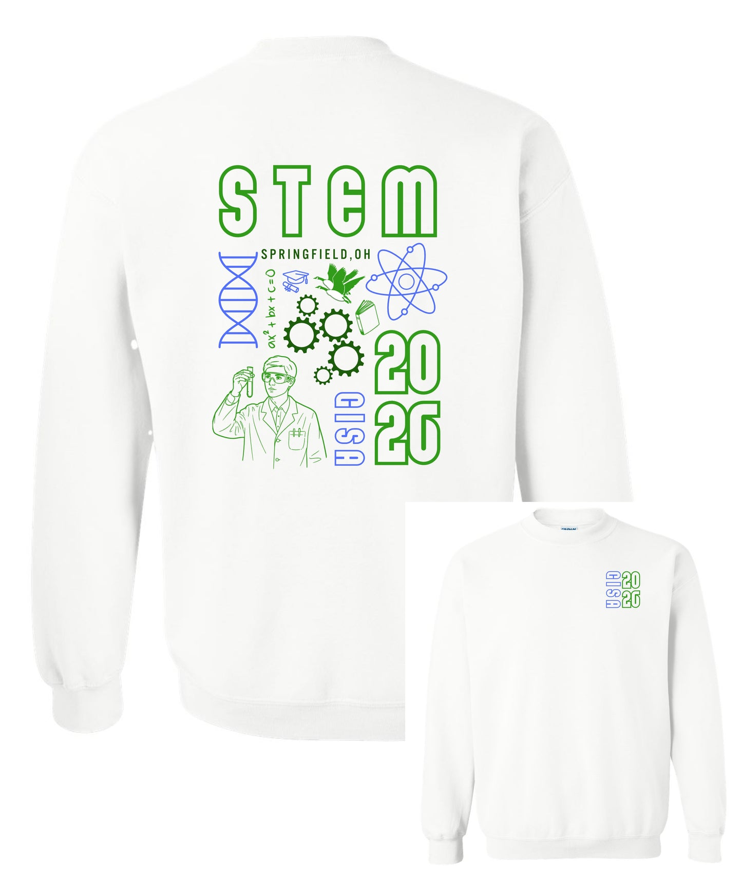 STEM Science Crewneck - WHITE