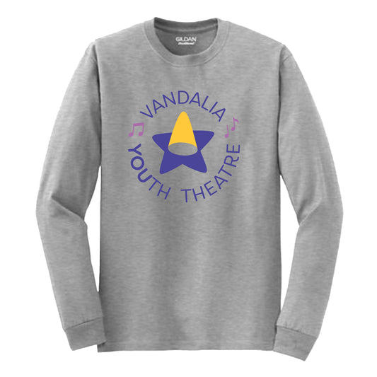 Vandalia Youth Theatre Long Sleeve TShirt - Grey